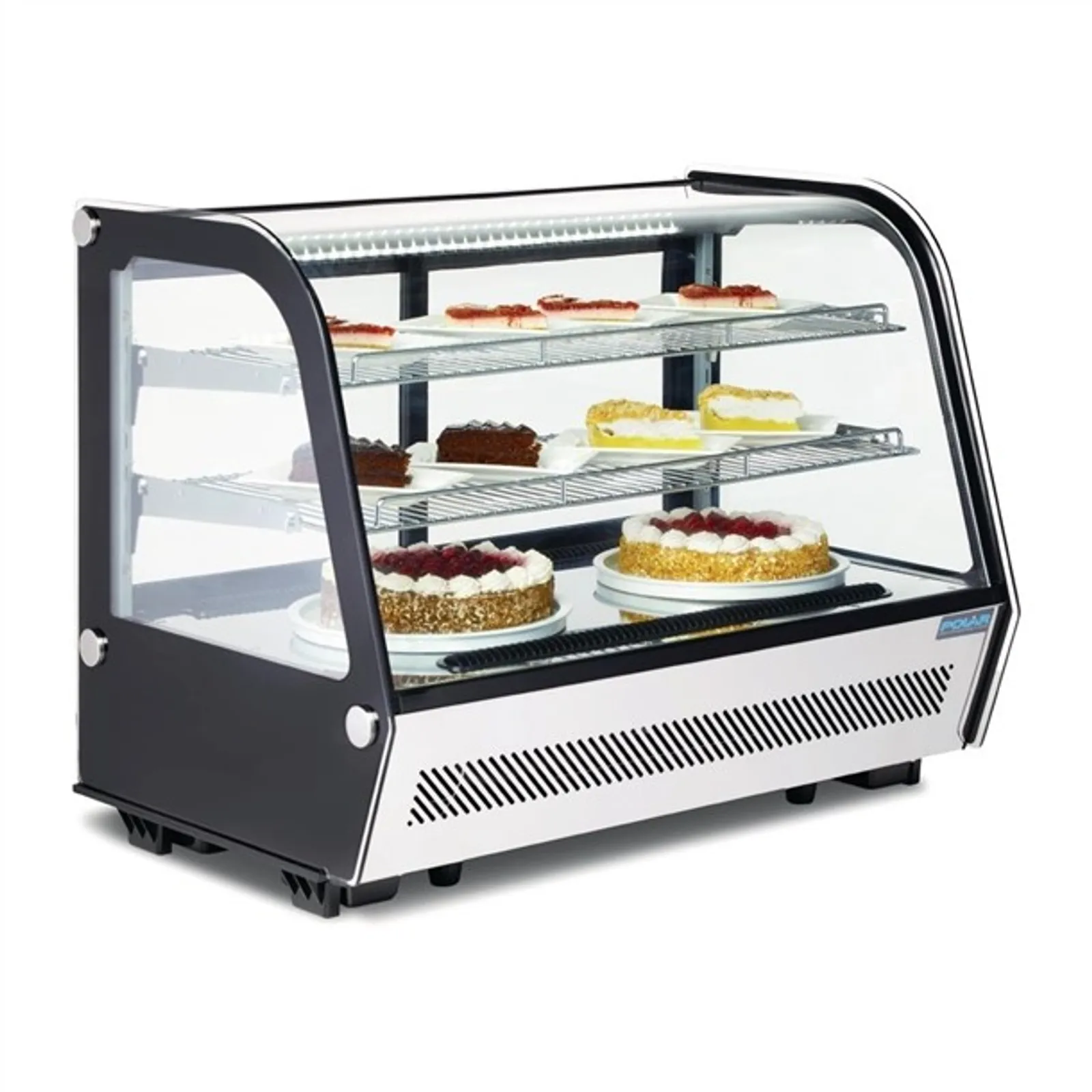Polar GP291-A G-Series - Countertop Food Display Fridge 160Ltr Black