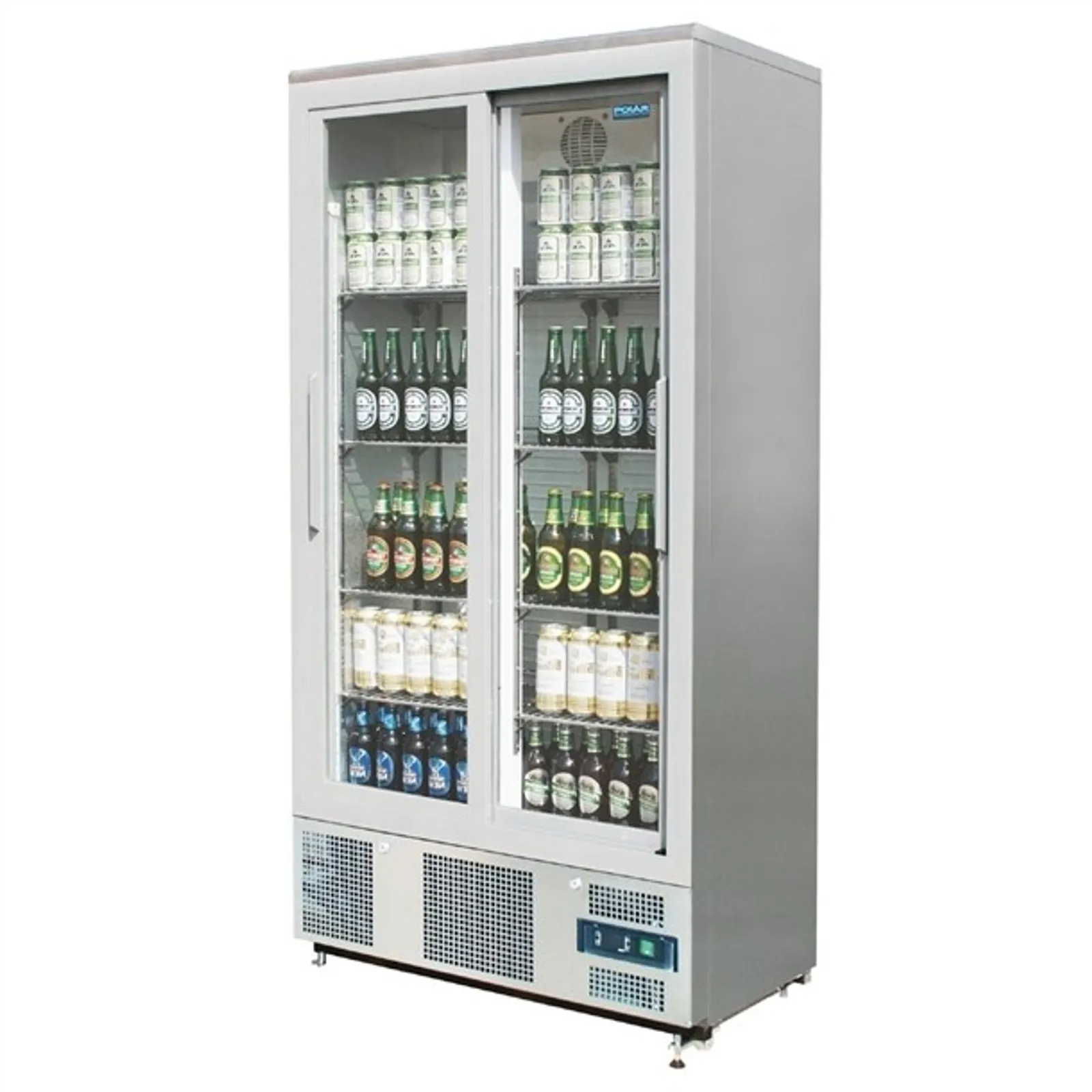 Polar CK478-A G-Series - Sliding Door Upright Bar Fridge 490Ltr