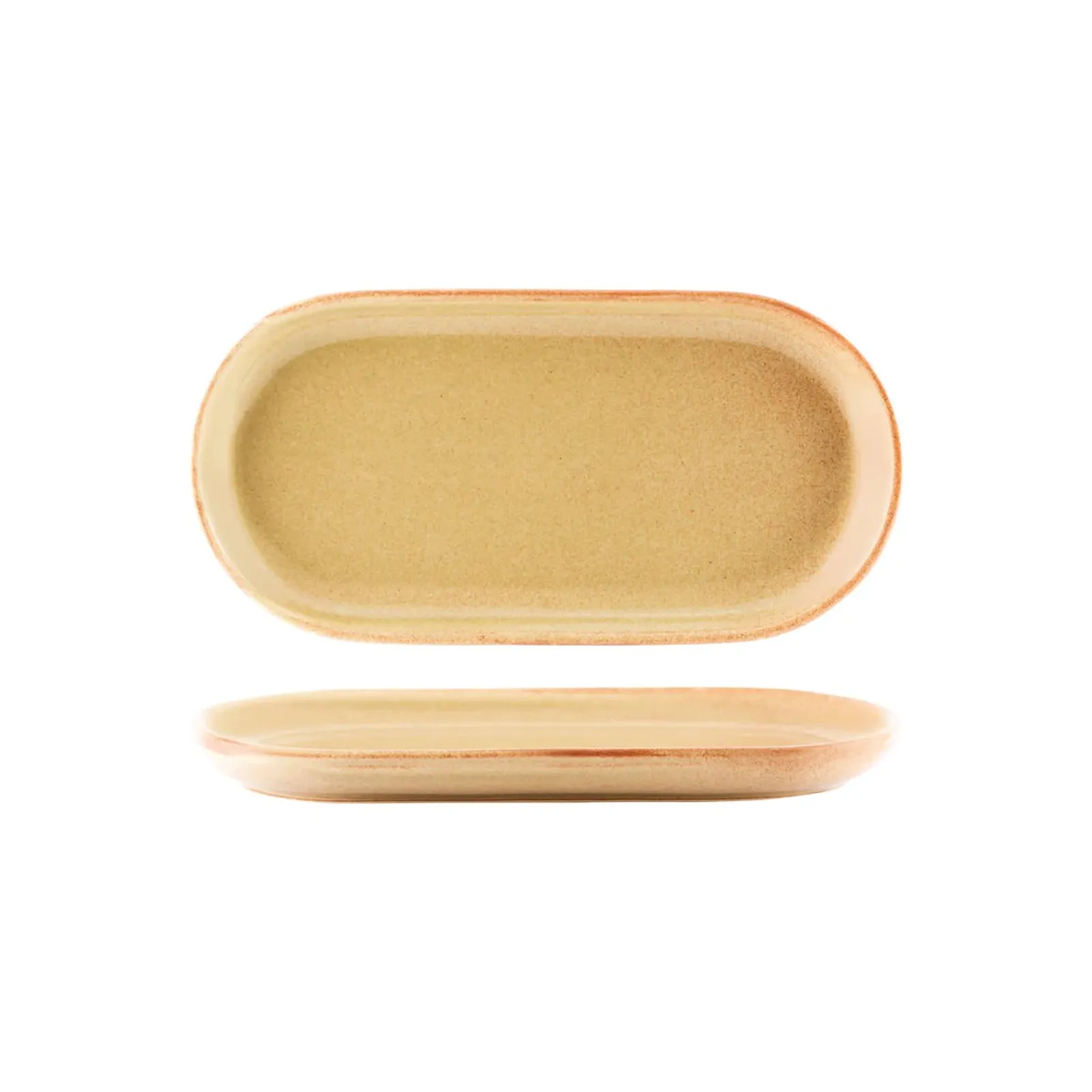 Tablekraft 98395 - Artistica Flame Oval Coupe Plate 300x140mm