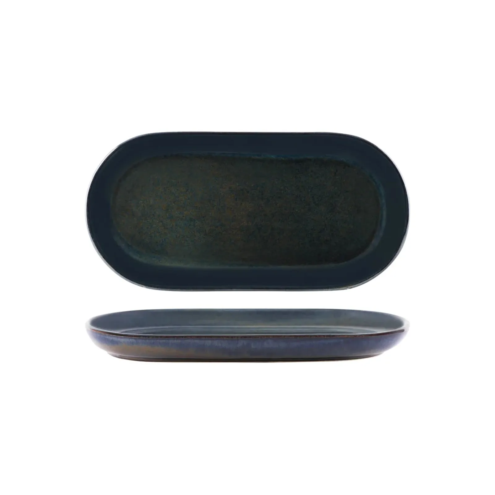 Tablekraft 98755 - Artistica Midnight Blue Oval Coupe Plate 300x140mm