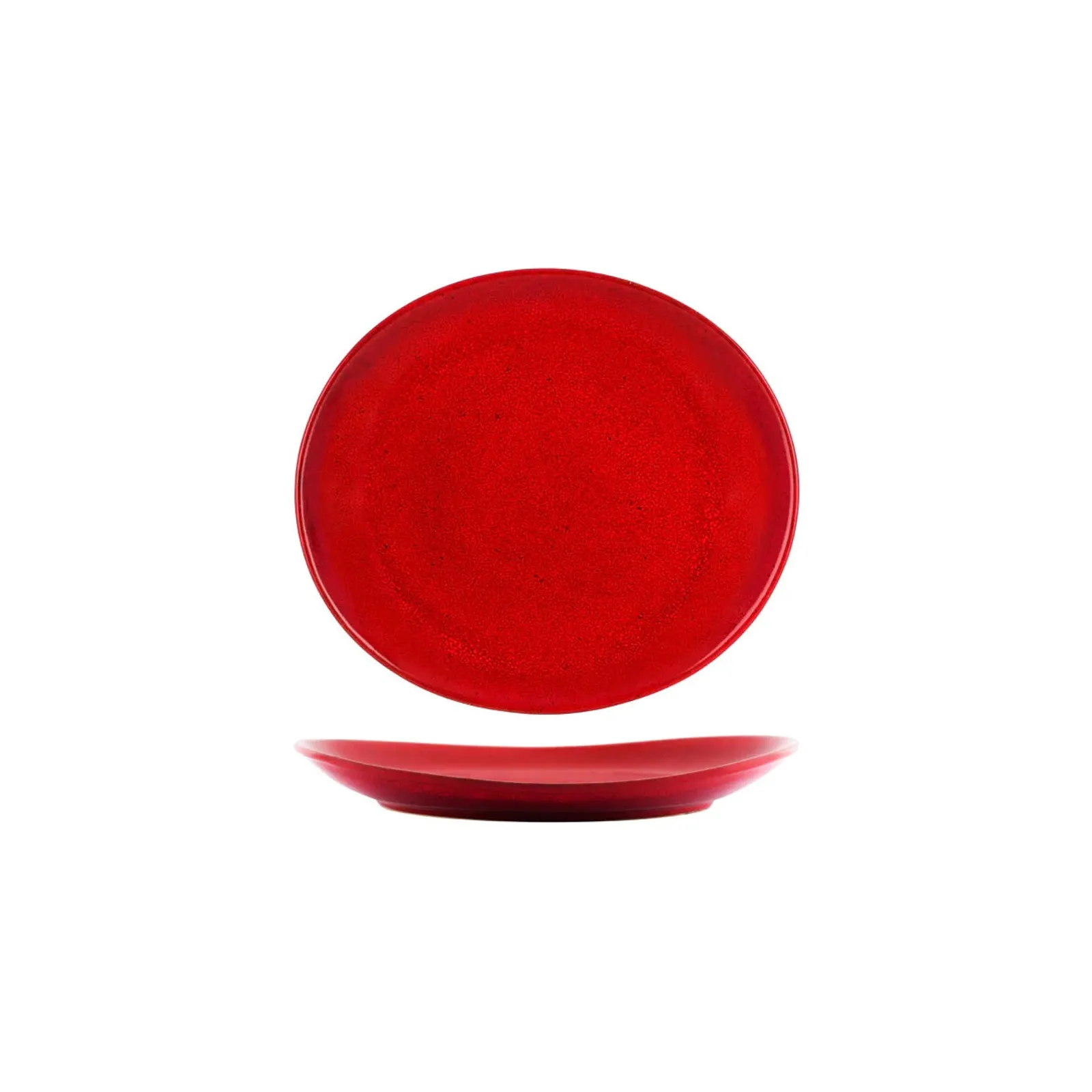 Tablekraft 98220 - Artistica Reactive Red Oval Plate 210x190mm