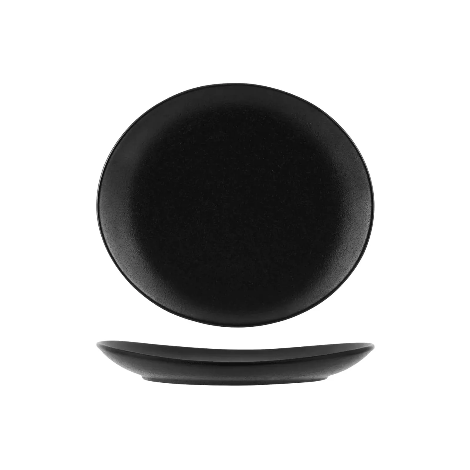 Tablekraft 909540 - Black Oval Plate 300mm