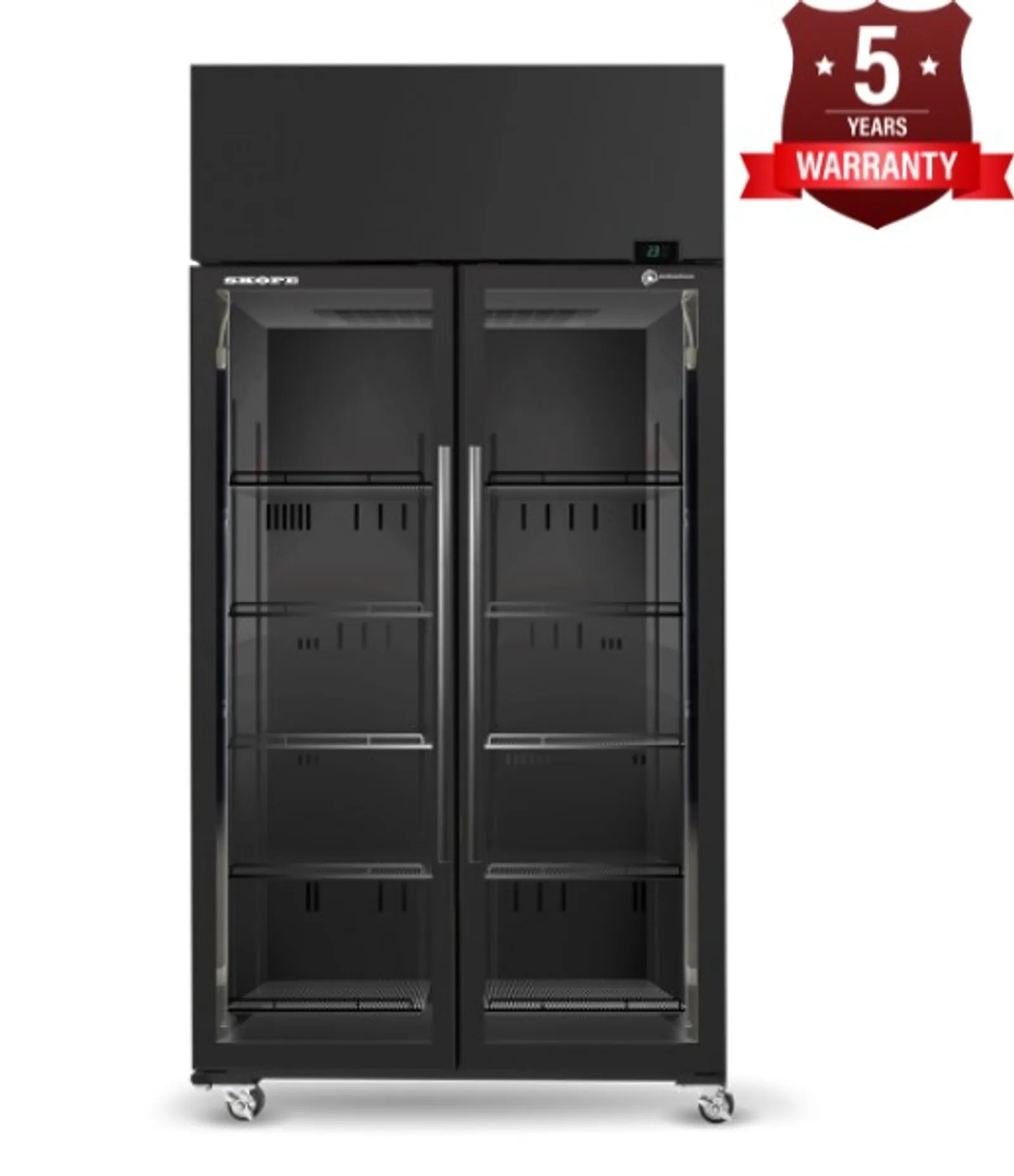 SKOPE SKT1000N-A SKT ACTIVECORE Top Mount Two Door Display Fridge