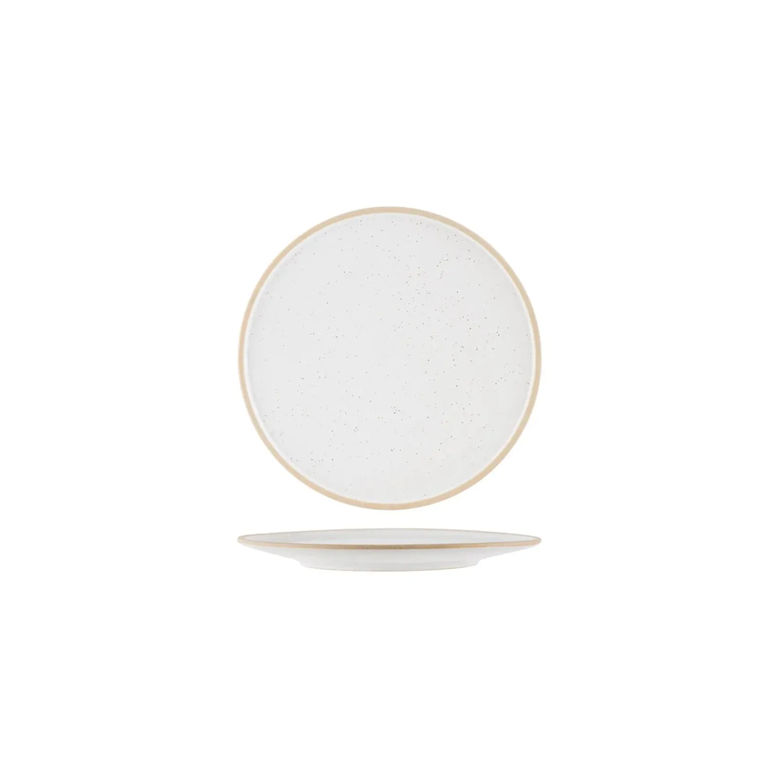 Tablekraft 908508 - Soho White Pebble Round Plate 210mm