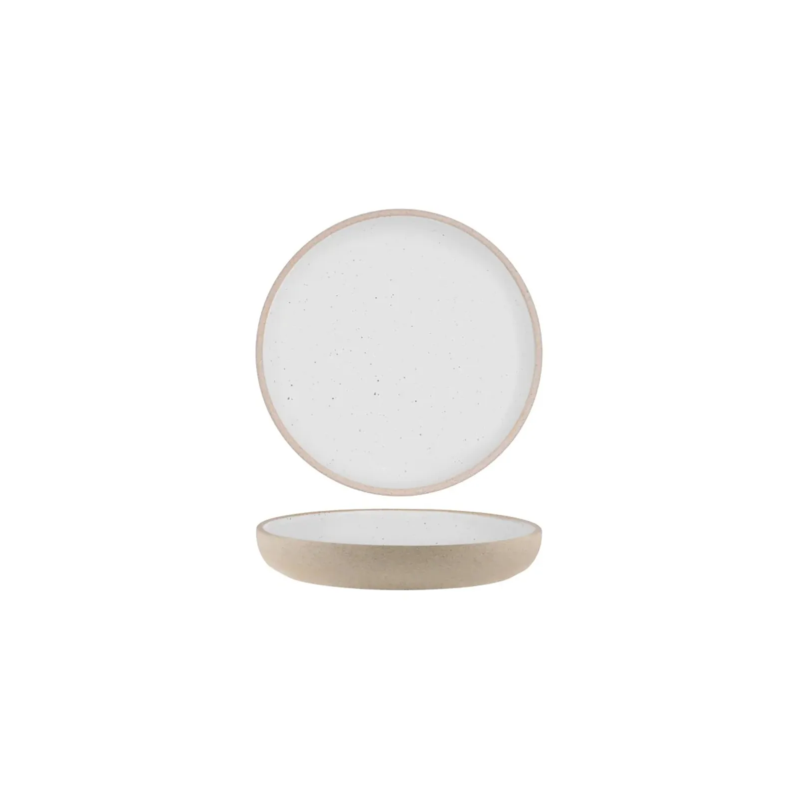 Tablekraft 908535 - Soho White Pebble Round Deep Coupe Plate 175mm