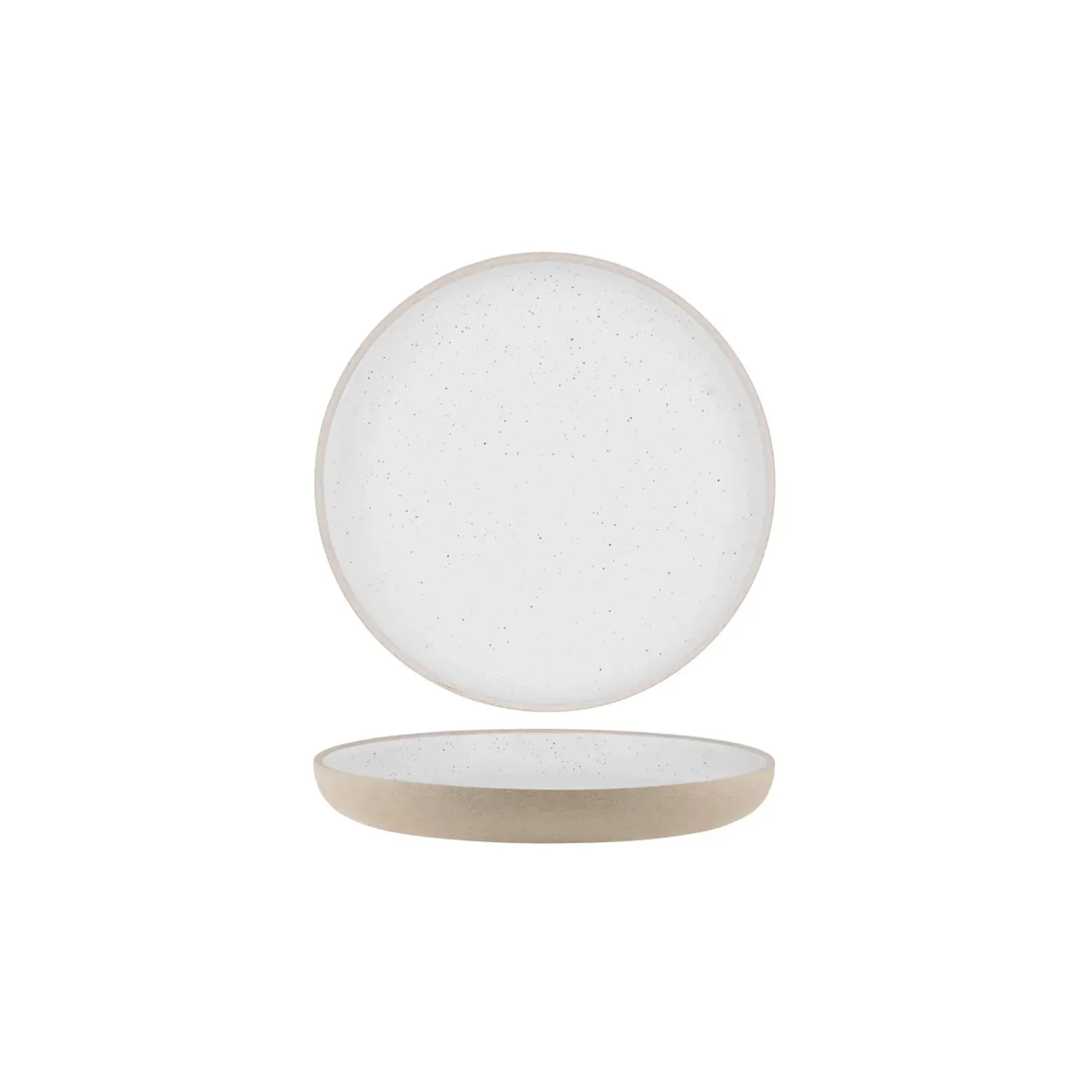 Tablekraft 908533 - Soho White Pebble Round Deep Coupe Plate 255mm