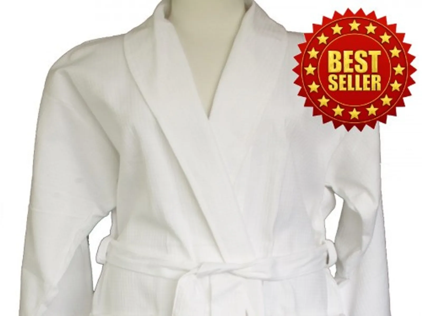 Alliance 63136 - Bathrobe Waffle White One Size Fits Most