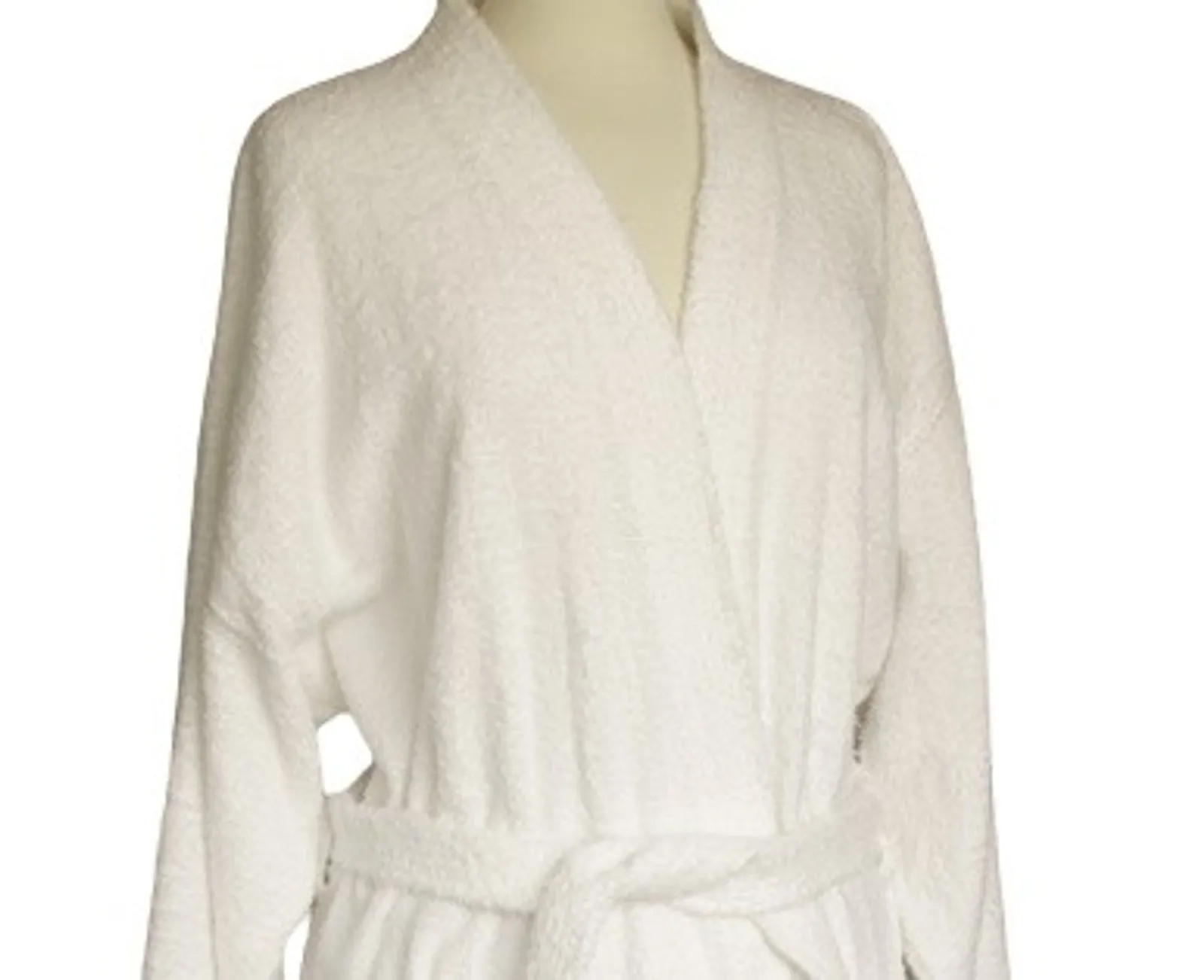 Tony Colyer 18860 - Bathrobe Terry Kimono White One Size Fits Most