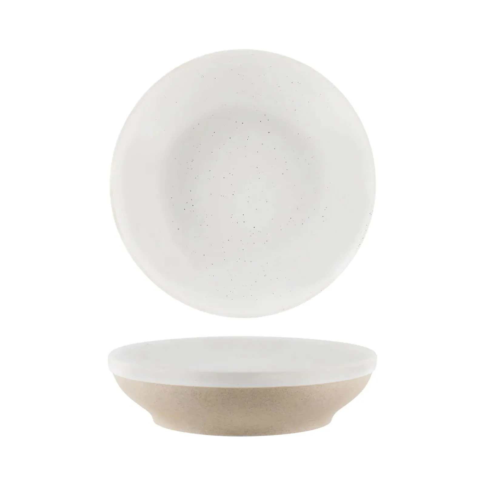 Tablekraft 908515 - Soho White Pebble Round Flared Bowl 1300ml