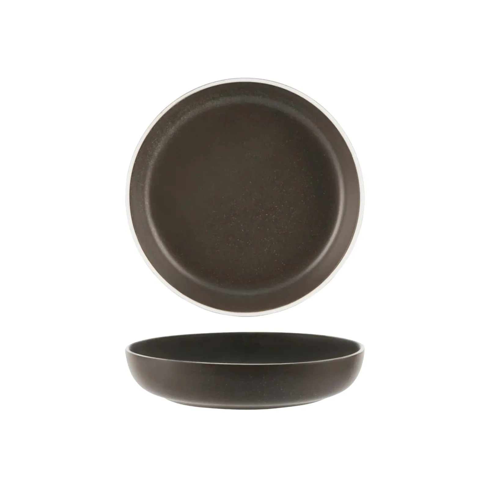 Tablekraft 908318 - Urban Dark Grey Round Flared Bowl 210mm