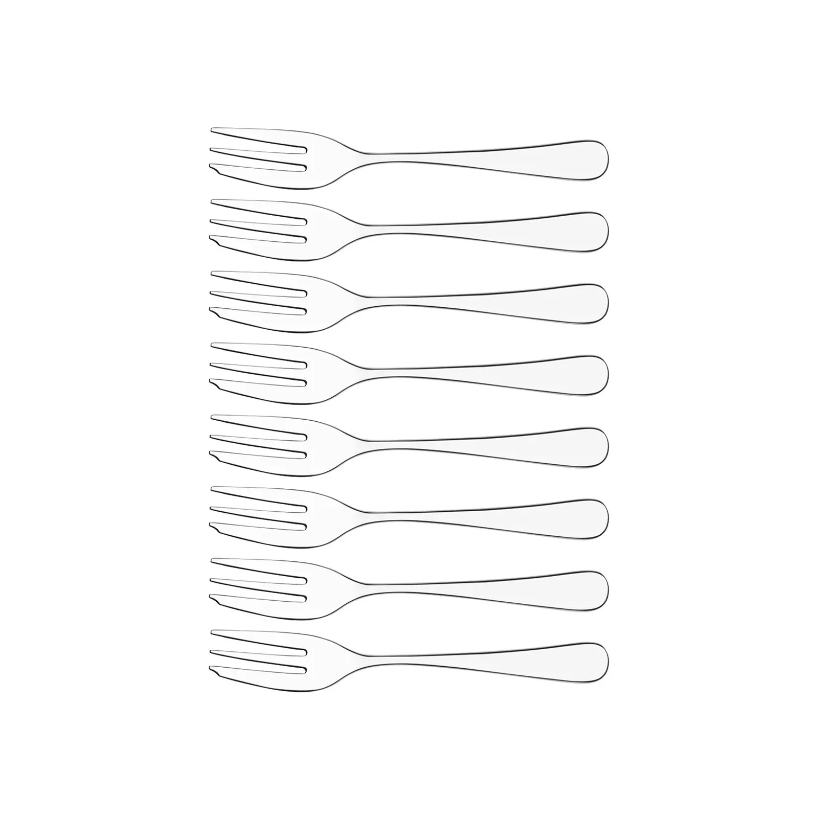 Tablekraft 12200-103 - Florence Cake Fork Set 8pc