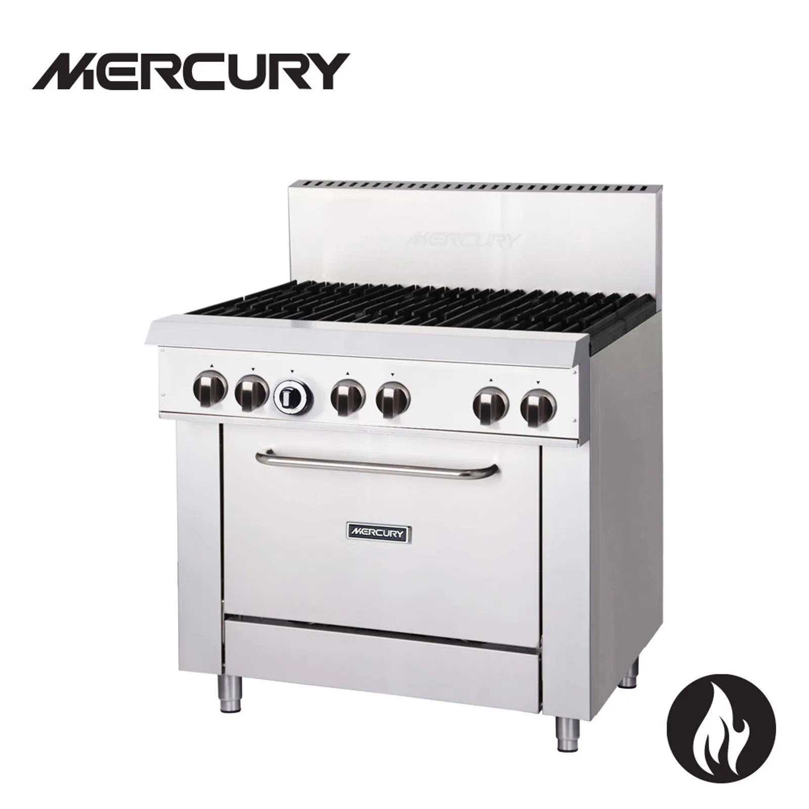 Mercury M36S-6F - 6 Burners Static Gas Oven Range