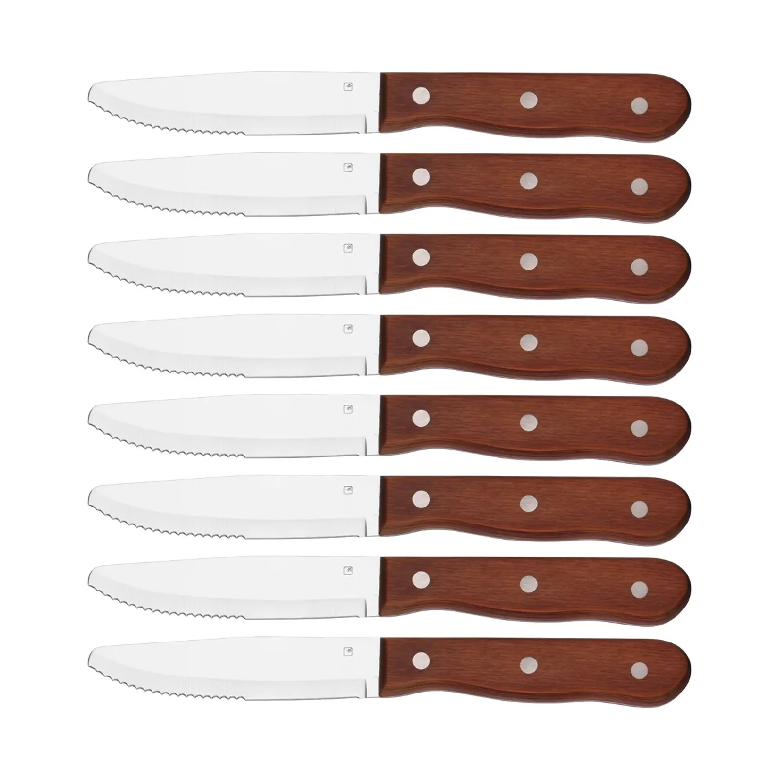 Tablekraft 20675-8 - Steak Knive Jumbo Round Tip Pakkawood Set 8pc