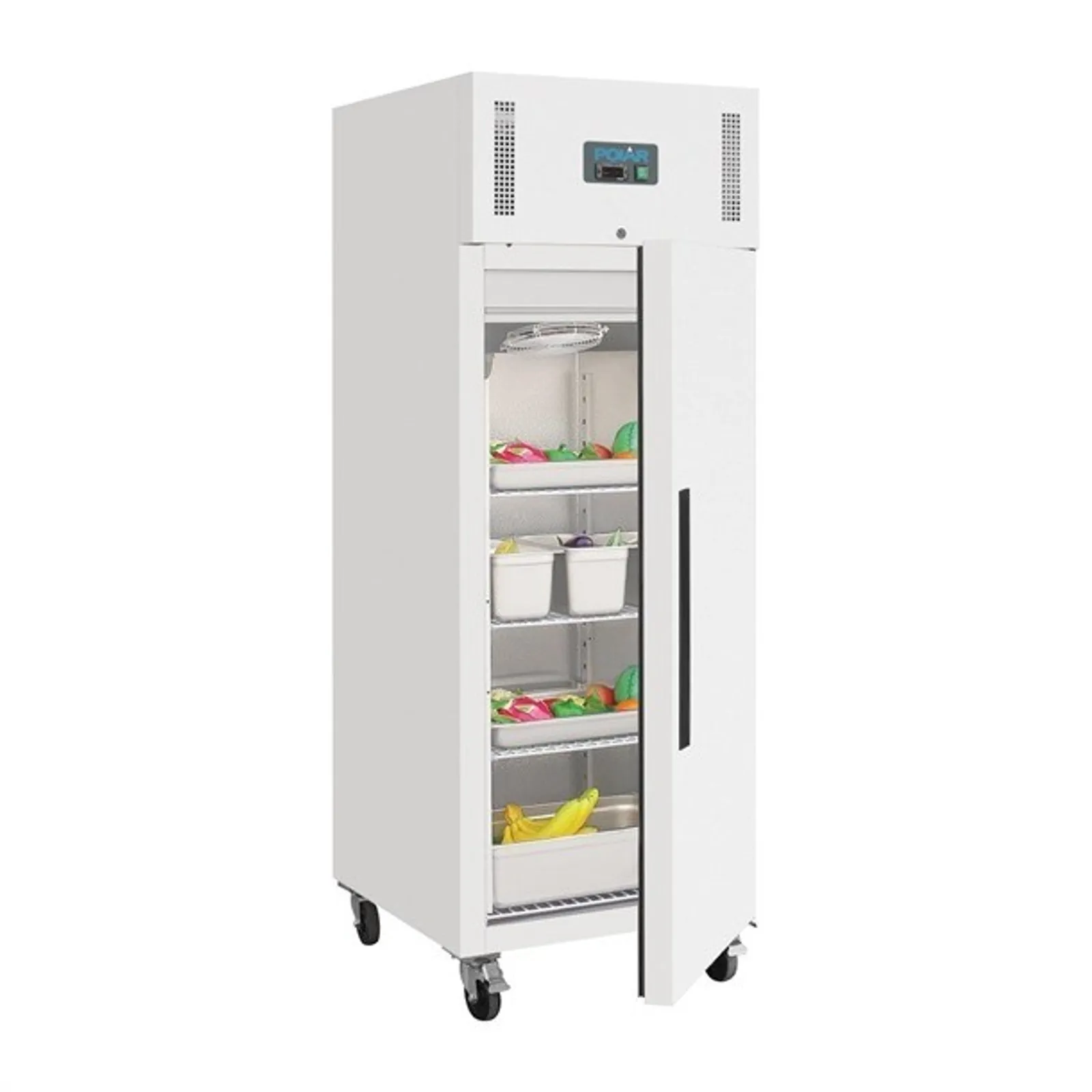 Polar DL899-A G-Series - Upright Fridge White 600Ltr