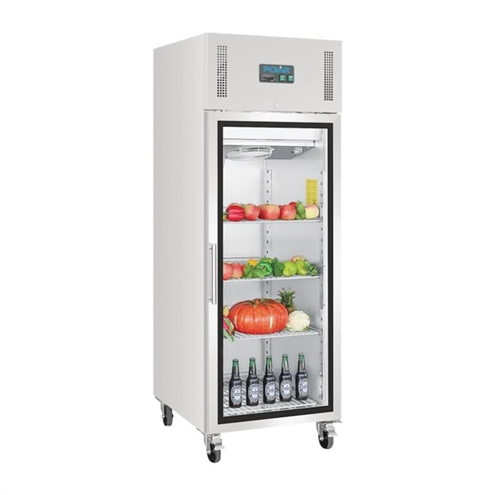 Polar GH218-A G-Series - Gastro Display Glass Door Fridge 600Ltr