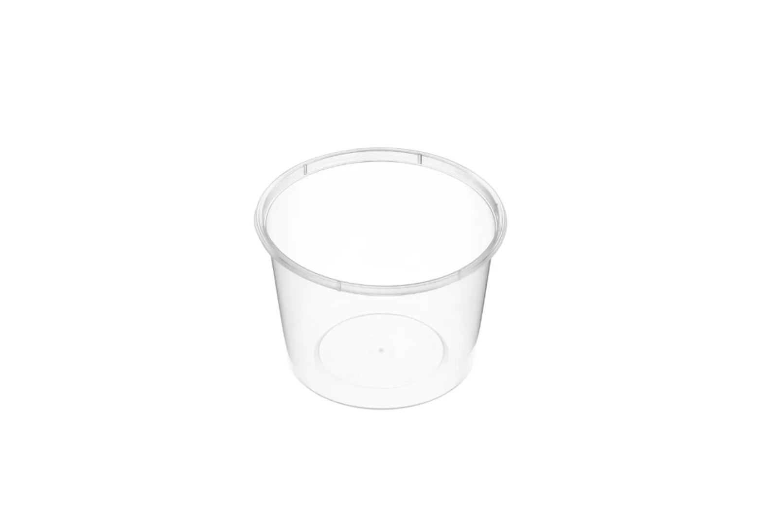 GenFac CONRD600 - 600ml Round Plastic Container (500 Pcs)
