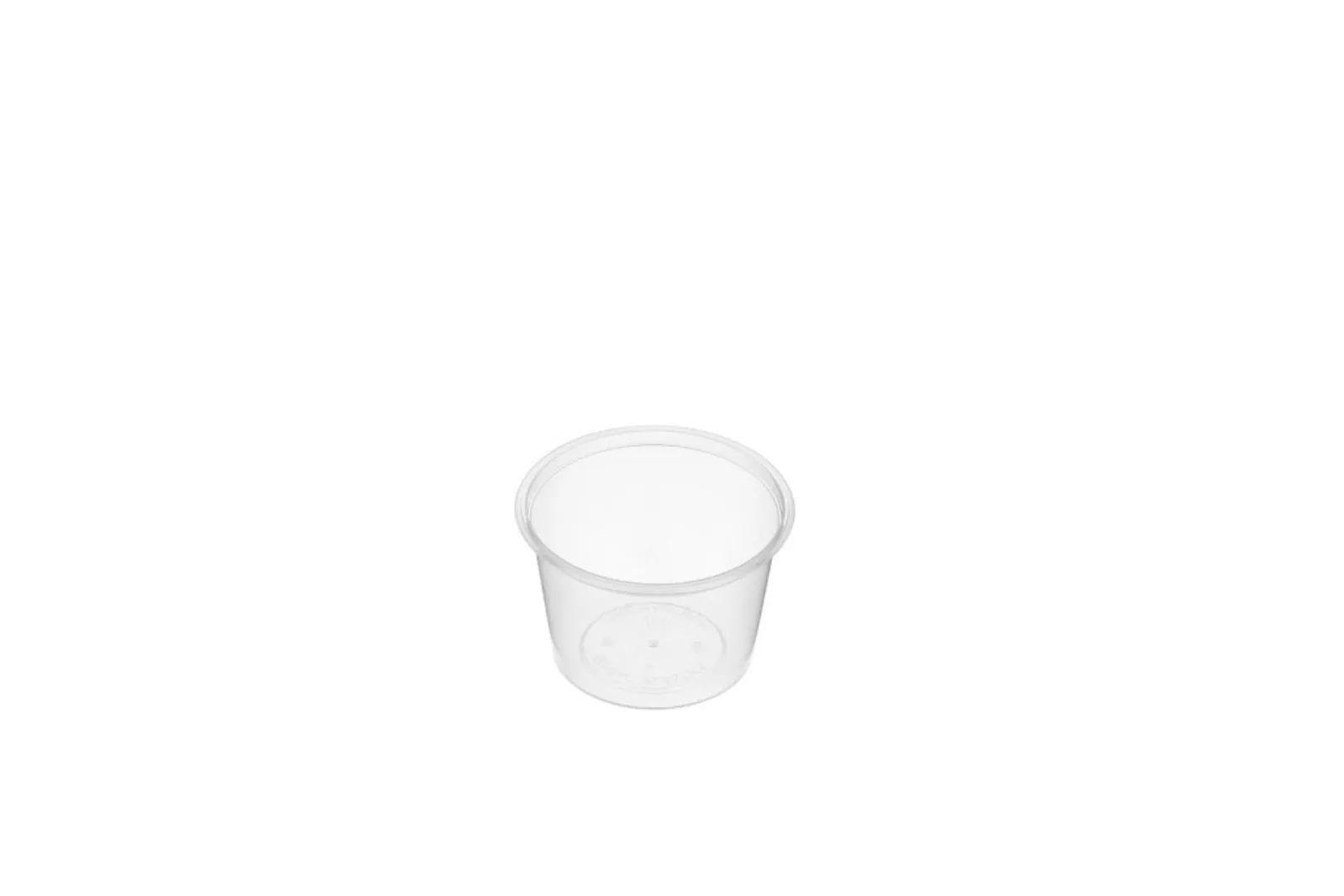 GenFac CONRD100 - 100ml Round Sauce Container (1000 Pcs)