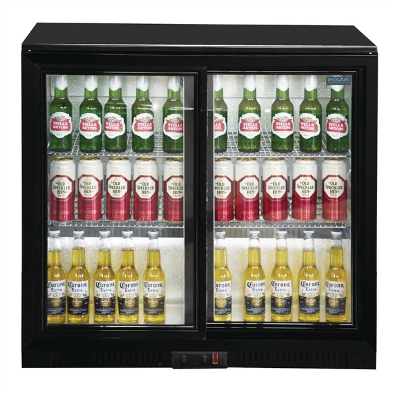 Polar GL003-A G-Series - Back Bar Cooler with Sliding Doors 208Ltr