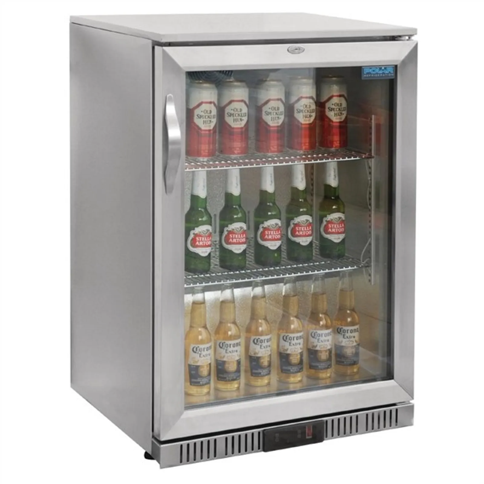 Polar GL007-A G-Series - Back Bar Cooler with Hinged Door Stainless Steel 138Ltr