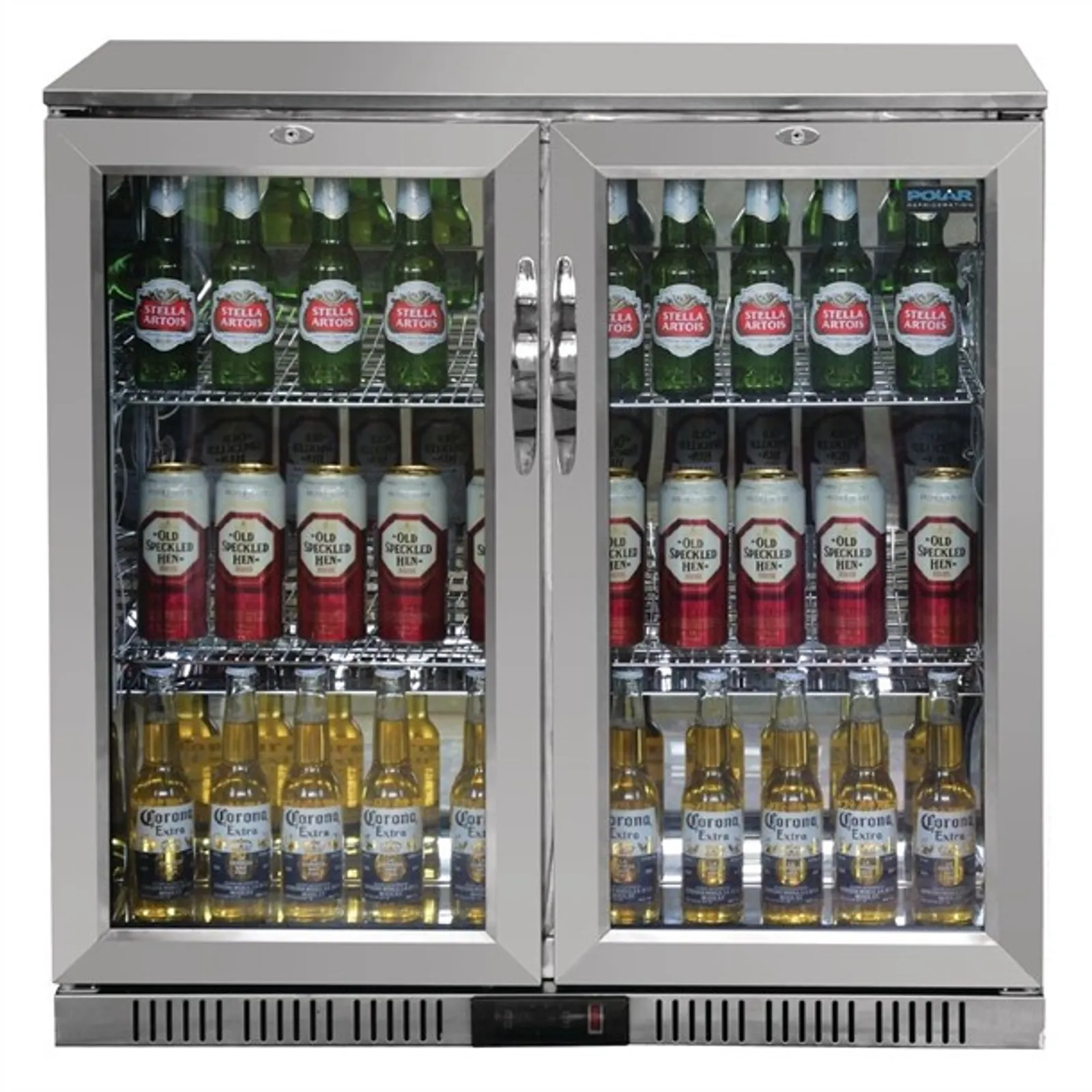 Polar GL008-A G-Series - Back Bar Cooler with Hinged Doors Stainless Steel 208Ltr