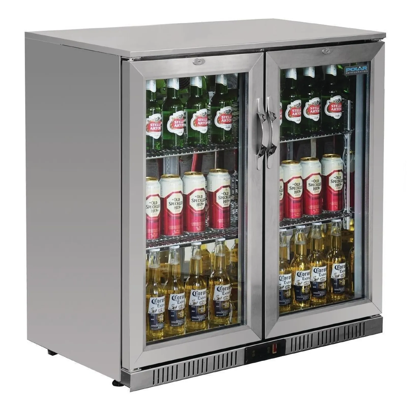 Polar GL008-A G-Series - Back Bar Cooler with Hinged Doors Stainless Steel 208Ltr
