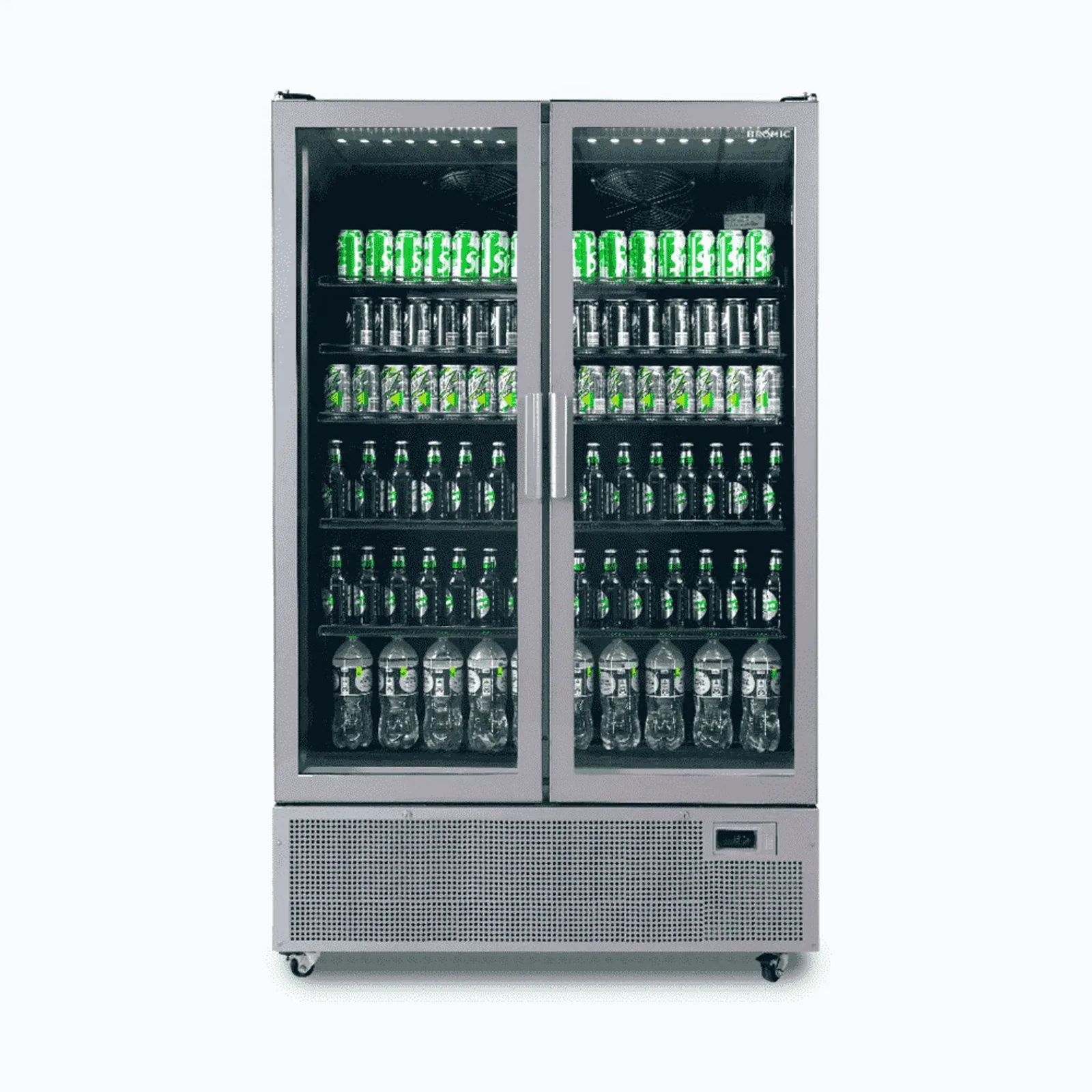 Bromic GM1100S-NR - 2 Door Upright Display Fridge 1126L