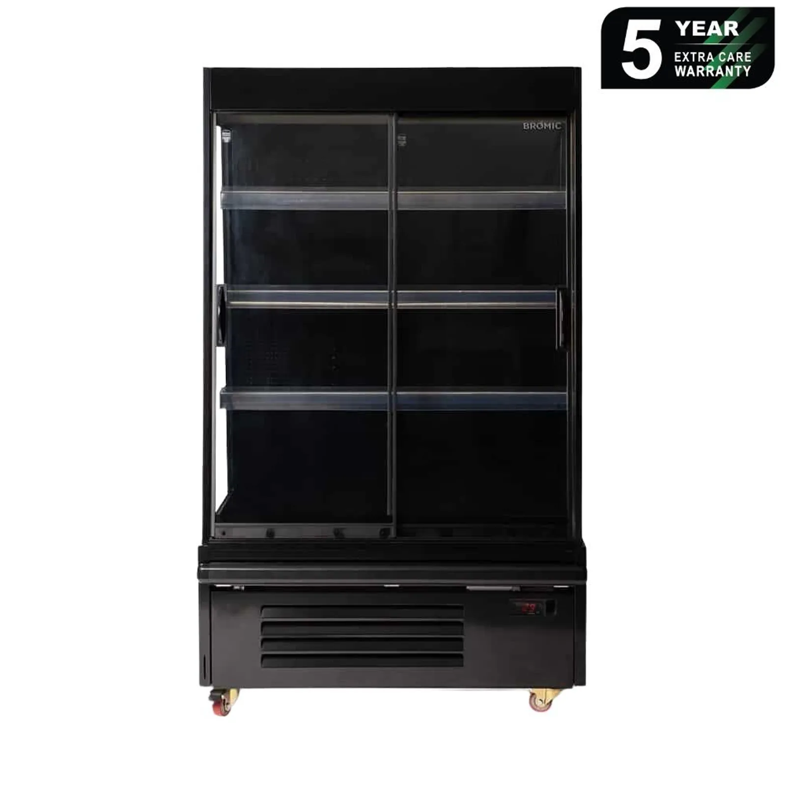 Bromic SVM1000SD-NR - Semi Vertical Display Fridge 938mm - 2 Sliding Doors