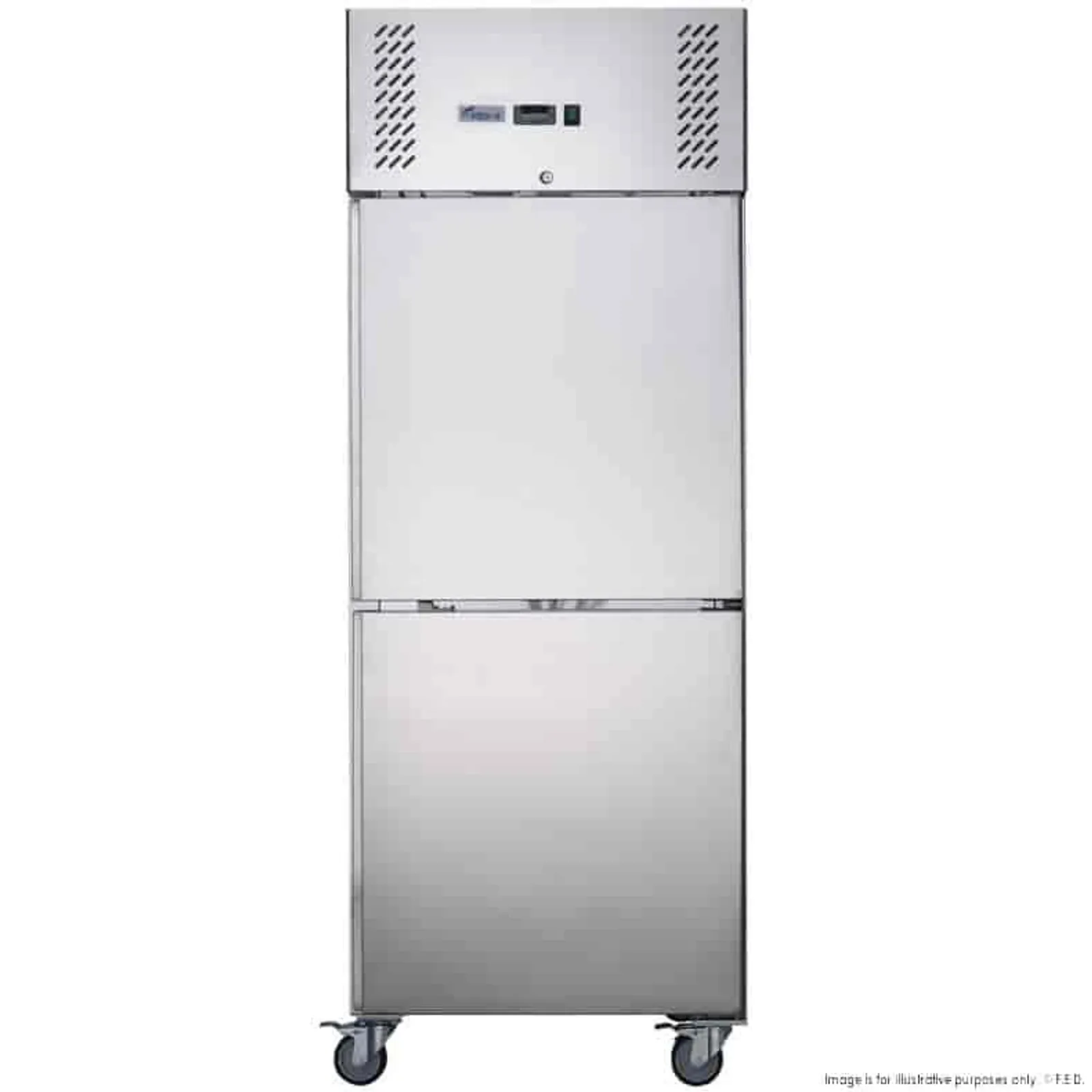 FED-X XURF650S1V - S/S Two Door Upright Freezer