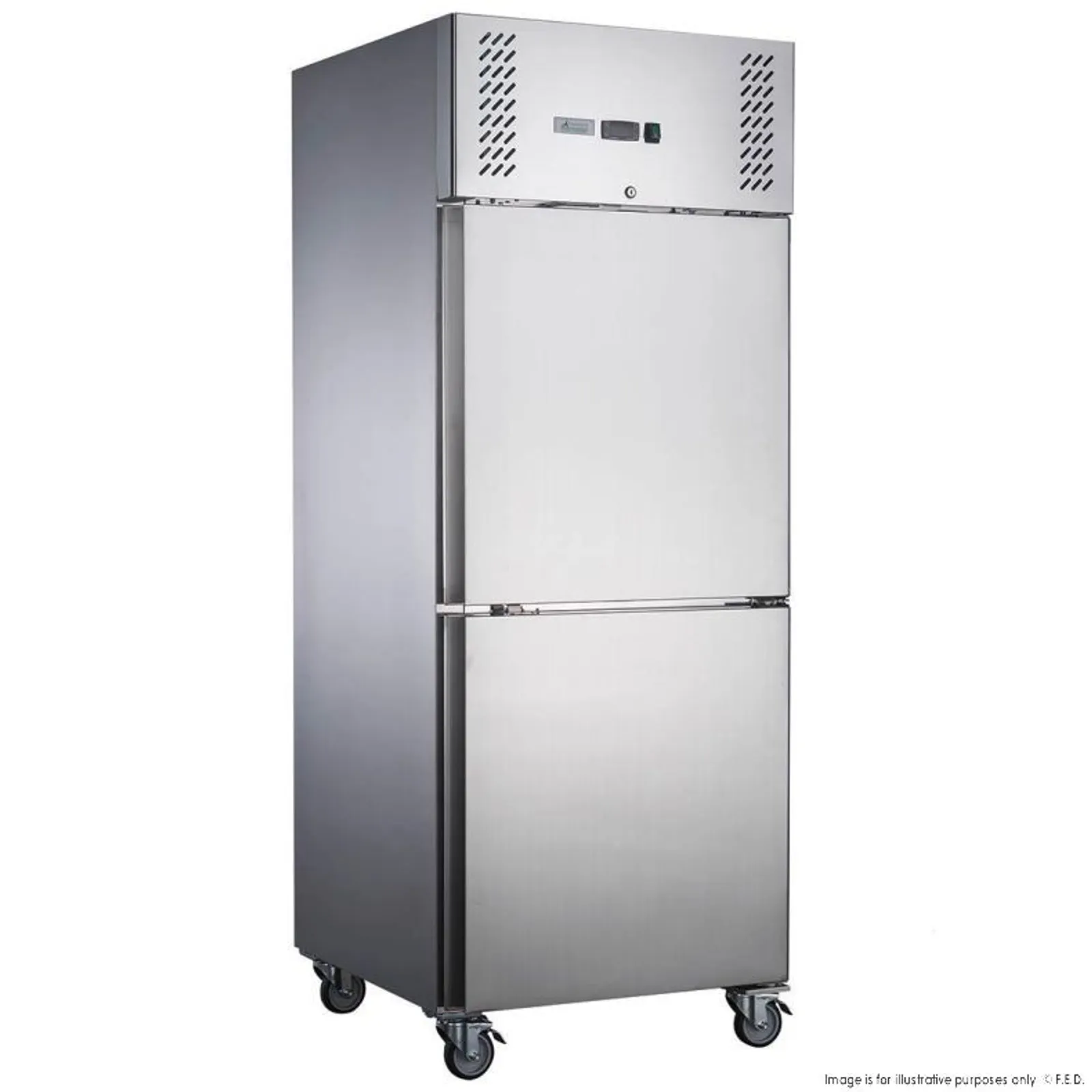 FED-X XURC650S1V - S/S Two Door Upright Fridge