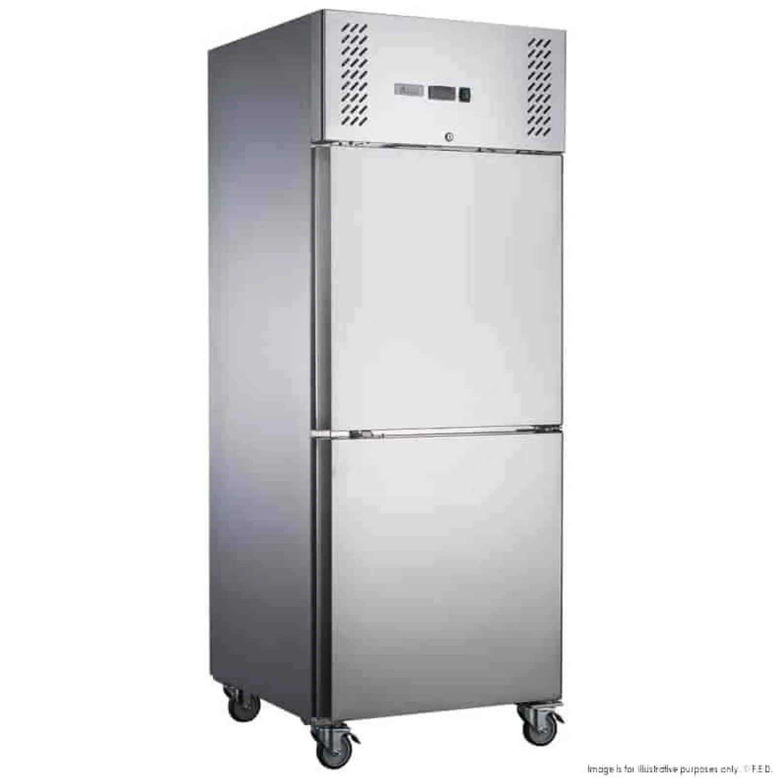 FED-X XURC650S1V - S/S Two Door Upright Fridge