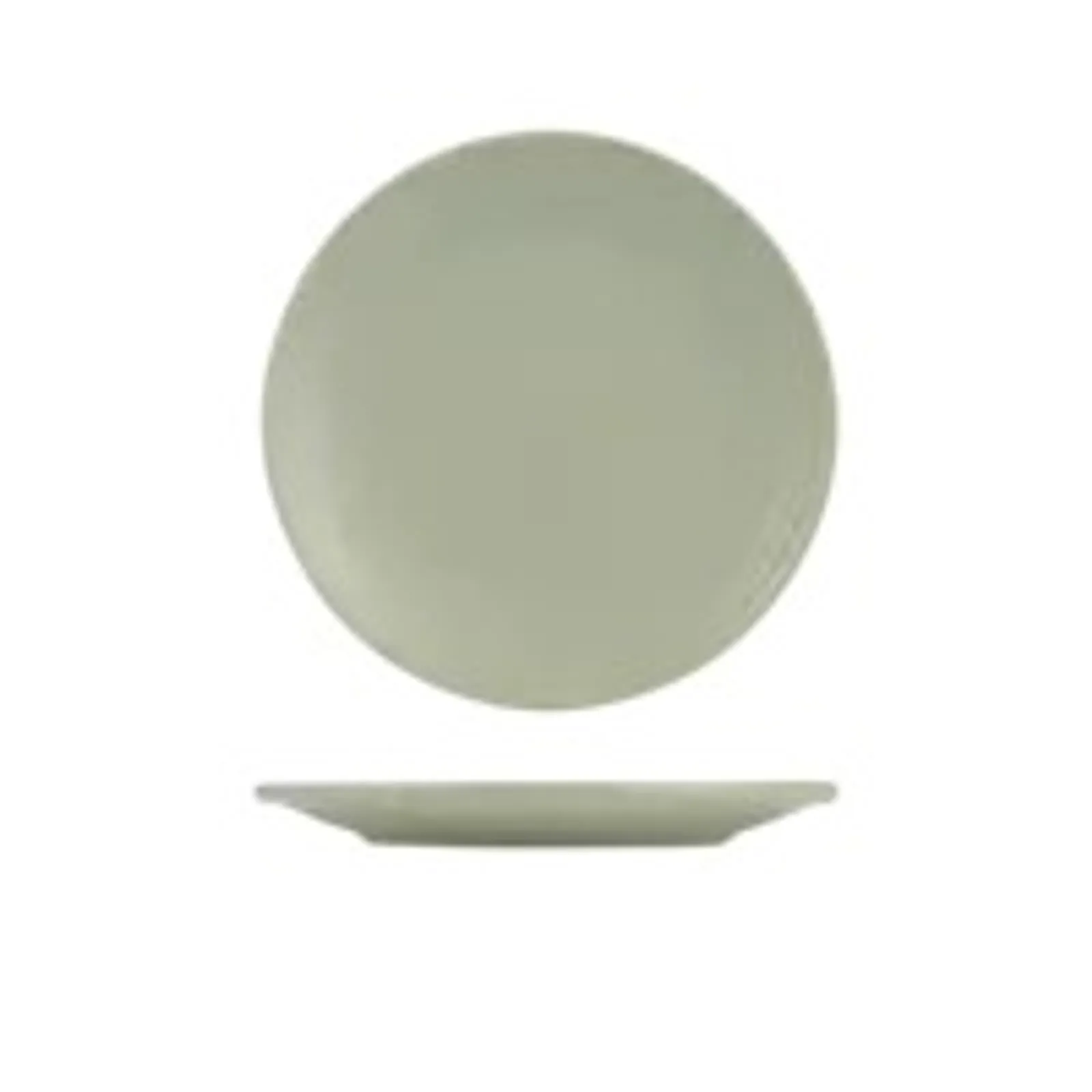 Zuma 9029571 Pearl Pistachio - Round Plate Ribbed 265mm