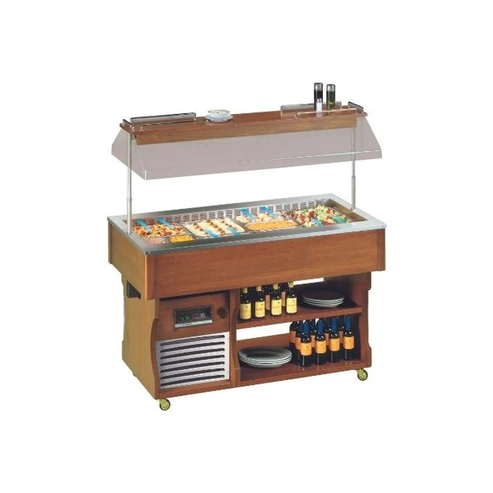 Tecfrigo Isola 4M VT - Mobile Salad Bar 1417mm