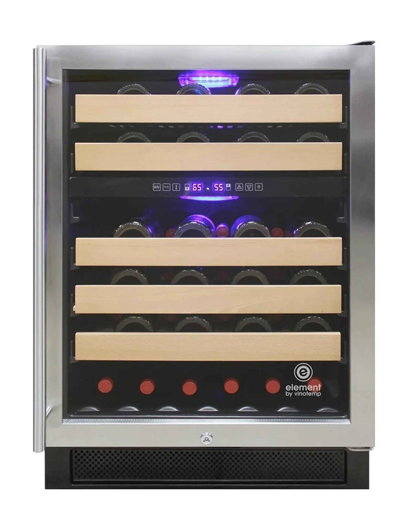 Vinotemp EL-46WCST - Connoisseur Series 46 Dual Zone Wine Cooler