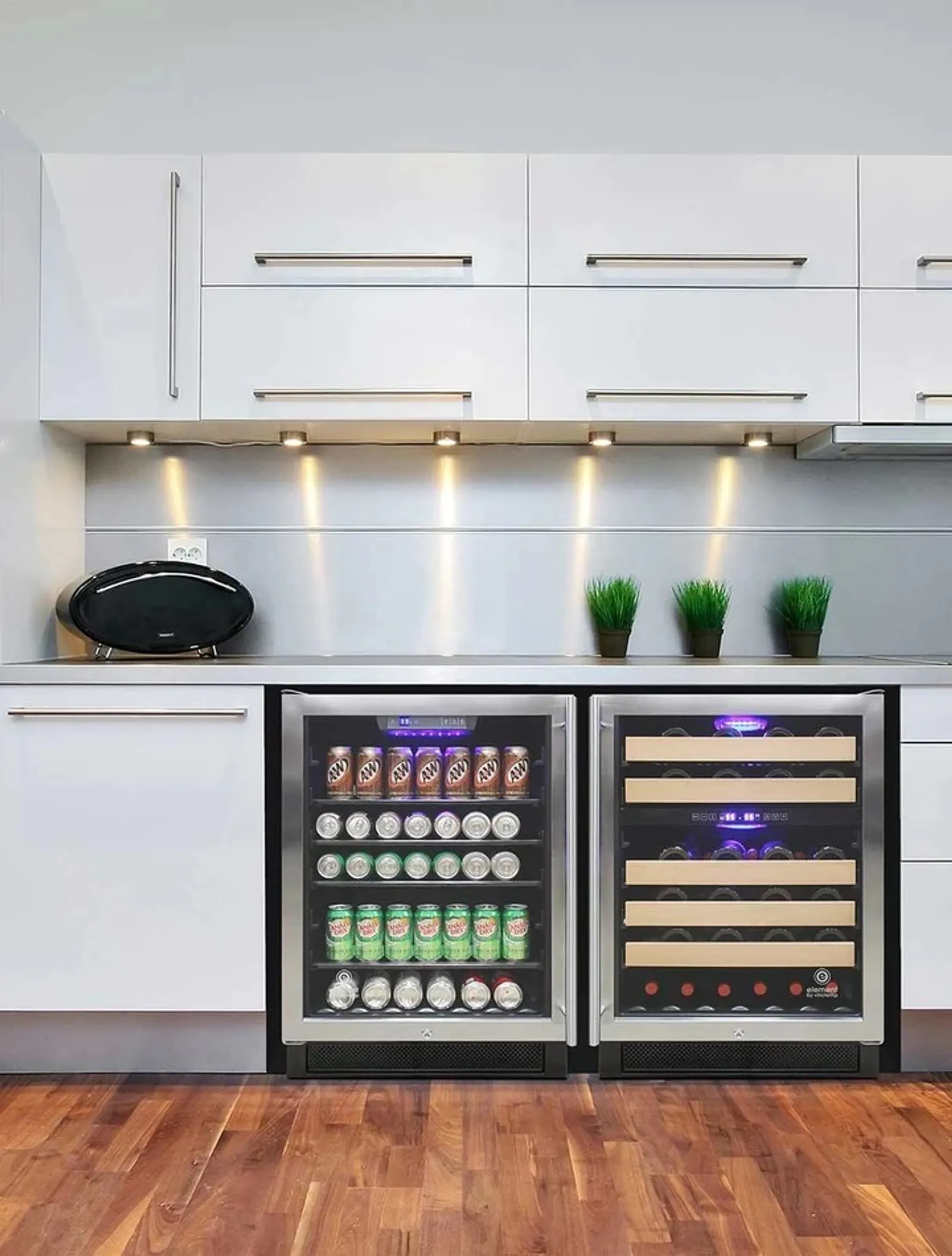 Vinotemp EL-46WCST - Connoisseur Series 46 Dual Zone Wine Cooler