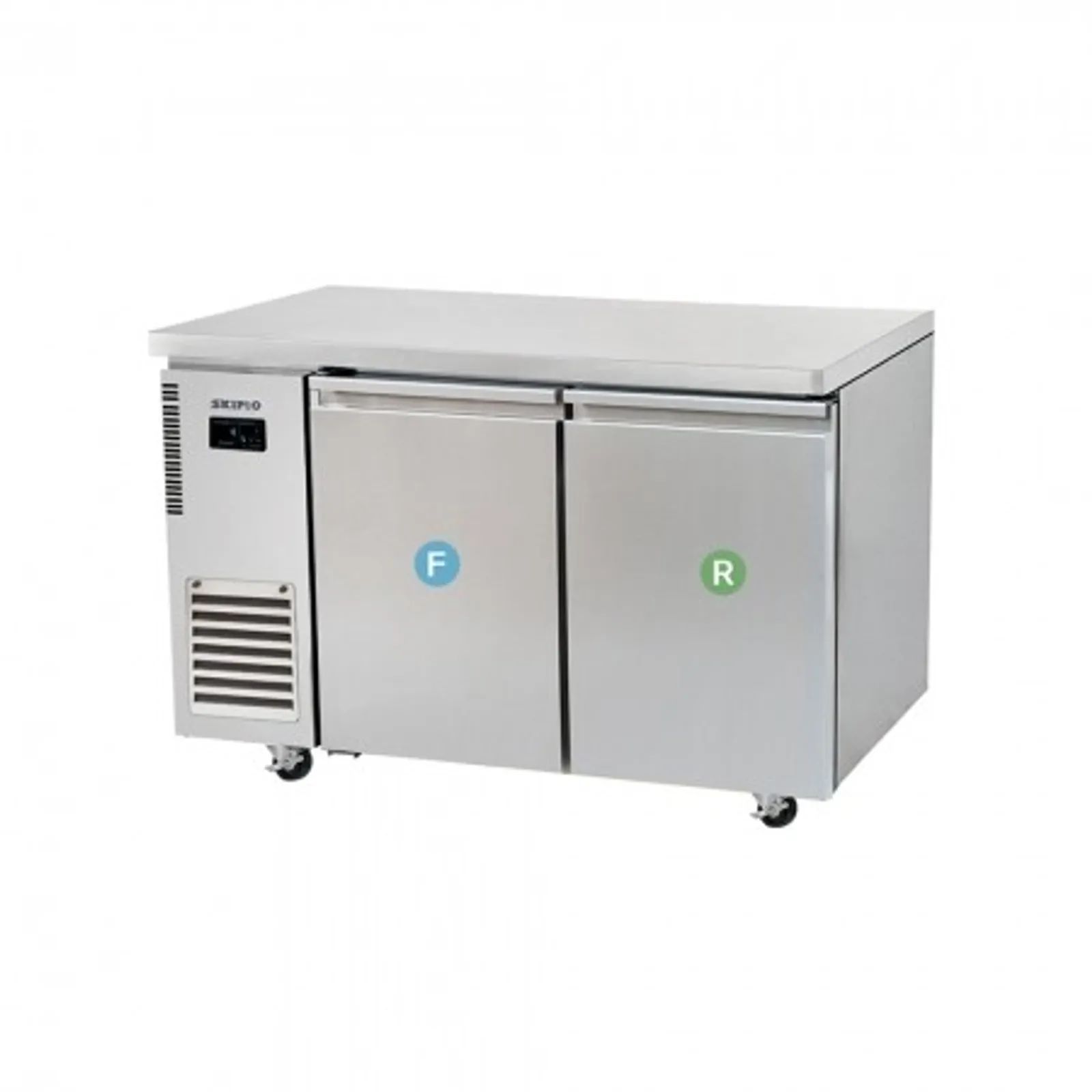 Skipio SURF12-2 - 2 Solid Door Under Counter Fridge/Freezer