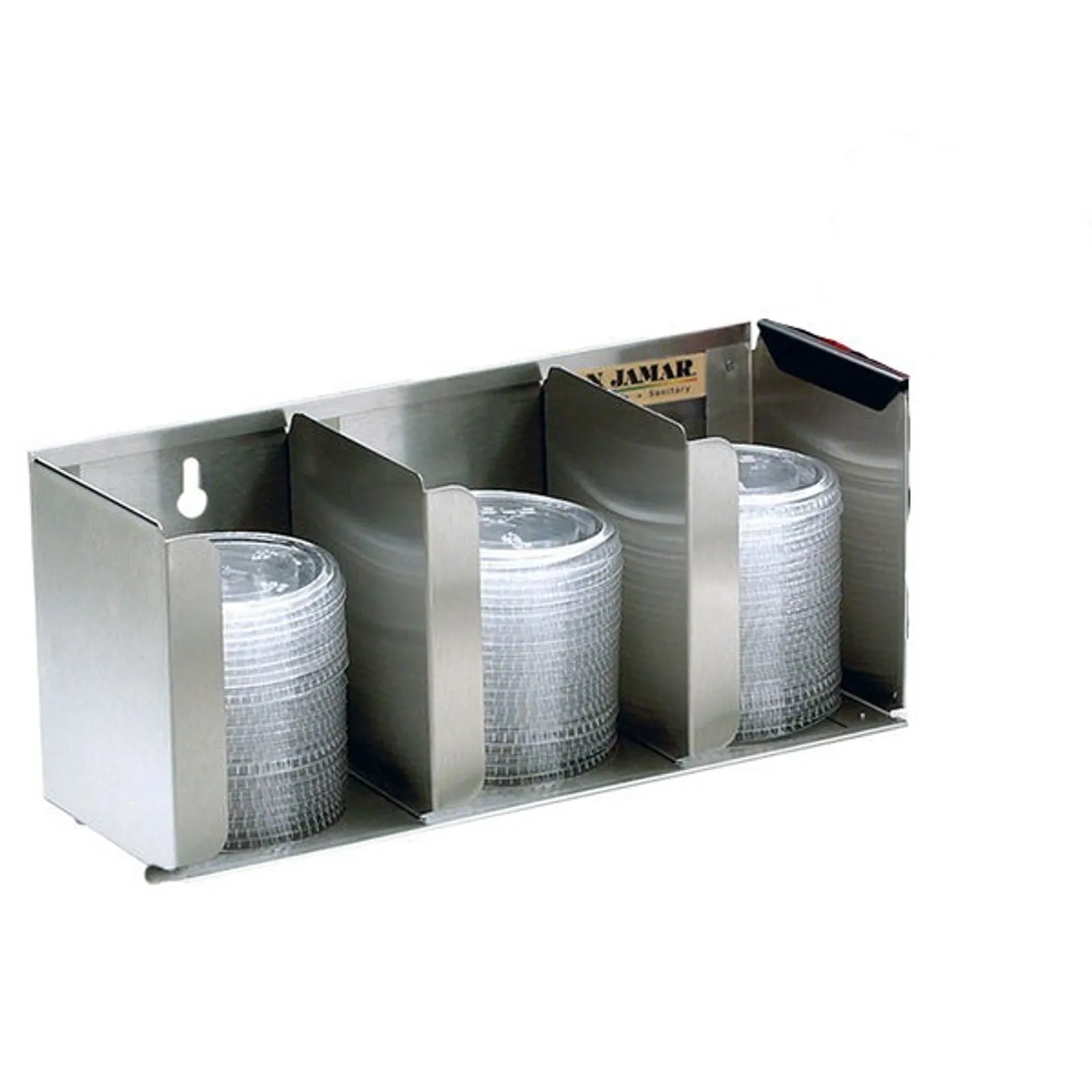 San Jamar L1014 Counter Or Wall Mounted Lid Organiser 3 Stacks