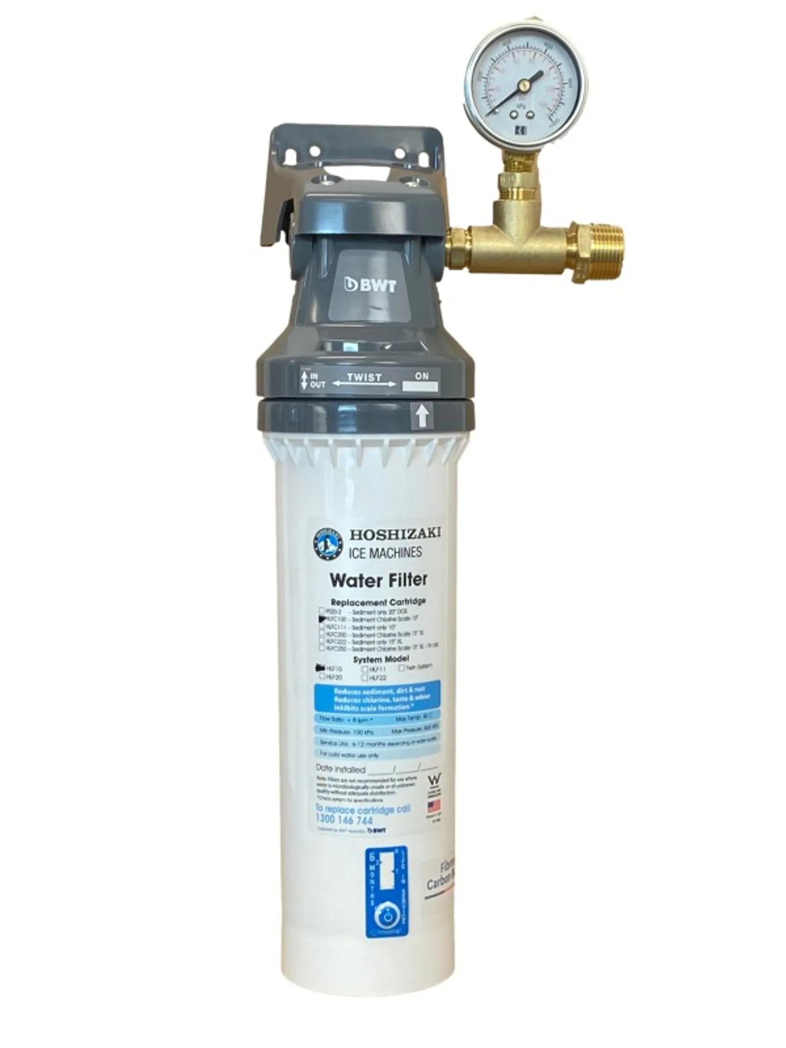 Hoshizaki HLF10G - Low Capacity Water Filter System with Guage
