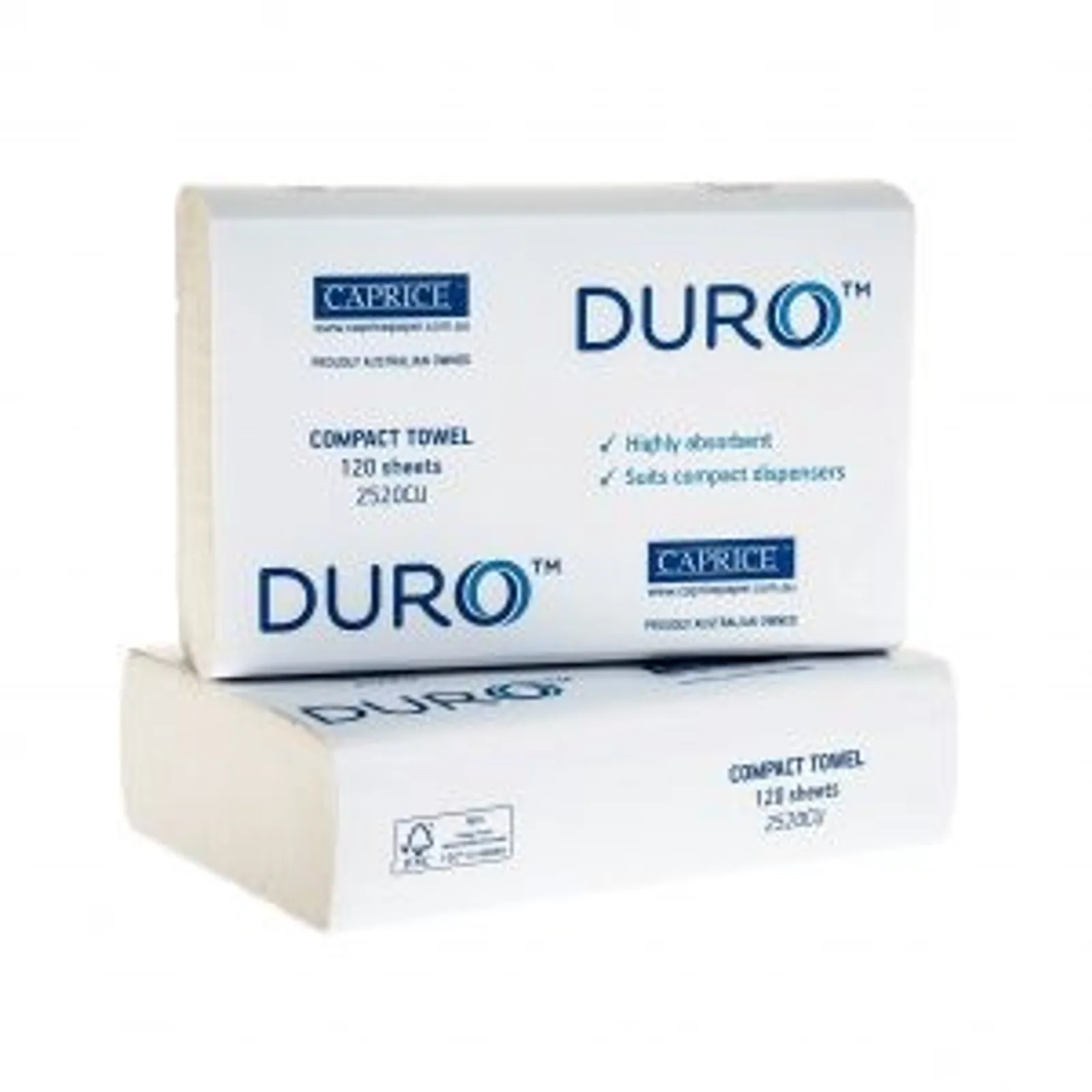 Duro 2520CU - Compact Interleaved Towel 29cmx20cm, 20pcs/carton