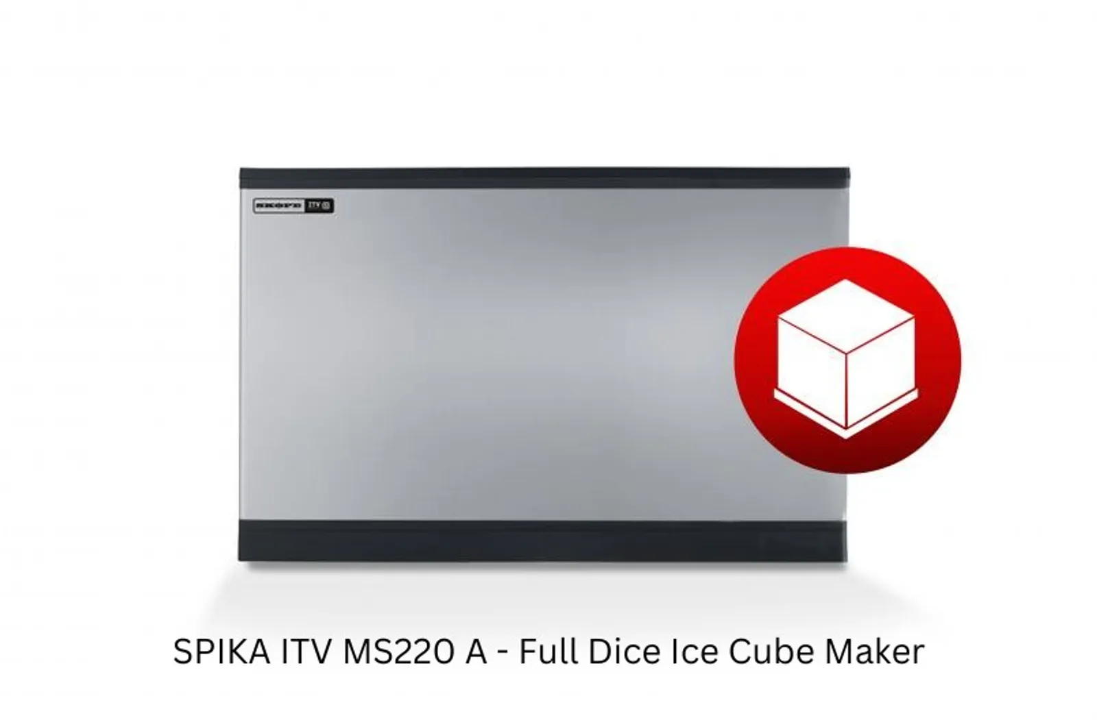 SPIKA MS220 A - Modular Ice Cube Maker 220kg with Storage Bin