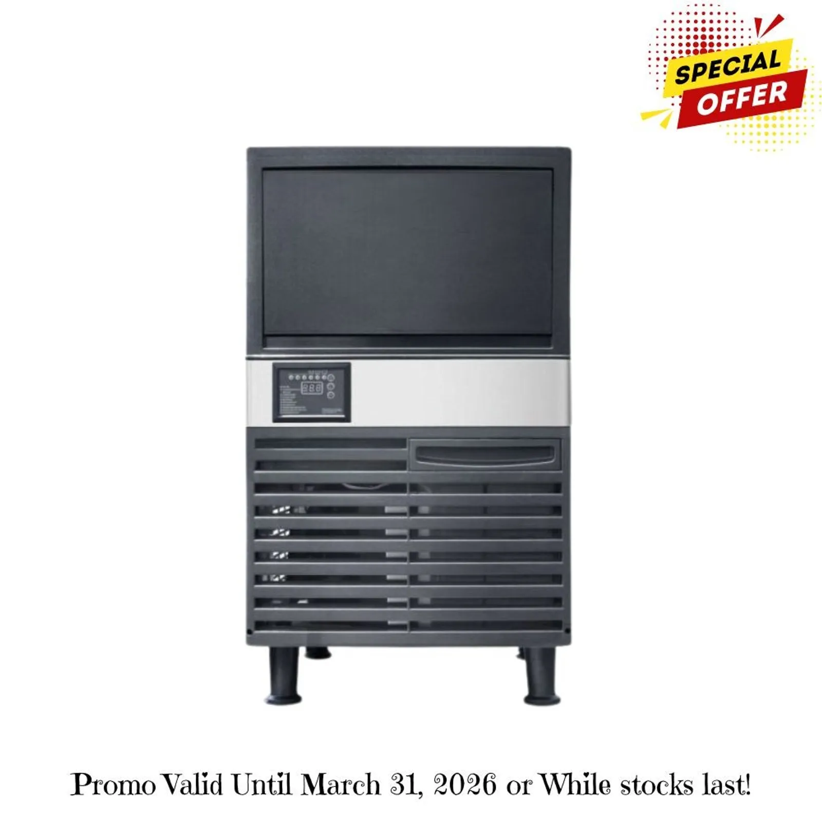 Blizzard SN-120P - Under Bench Ice Maker - Air Cooled 55kg/day