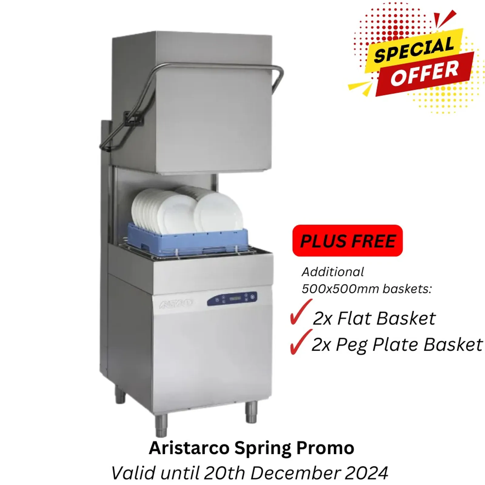 Aristarco AH800EPRS - Hood-Type Dishwasher