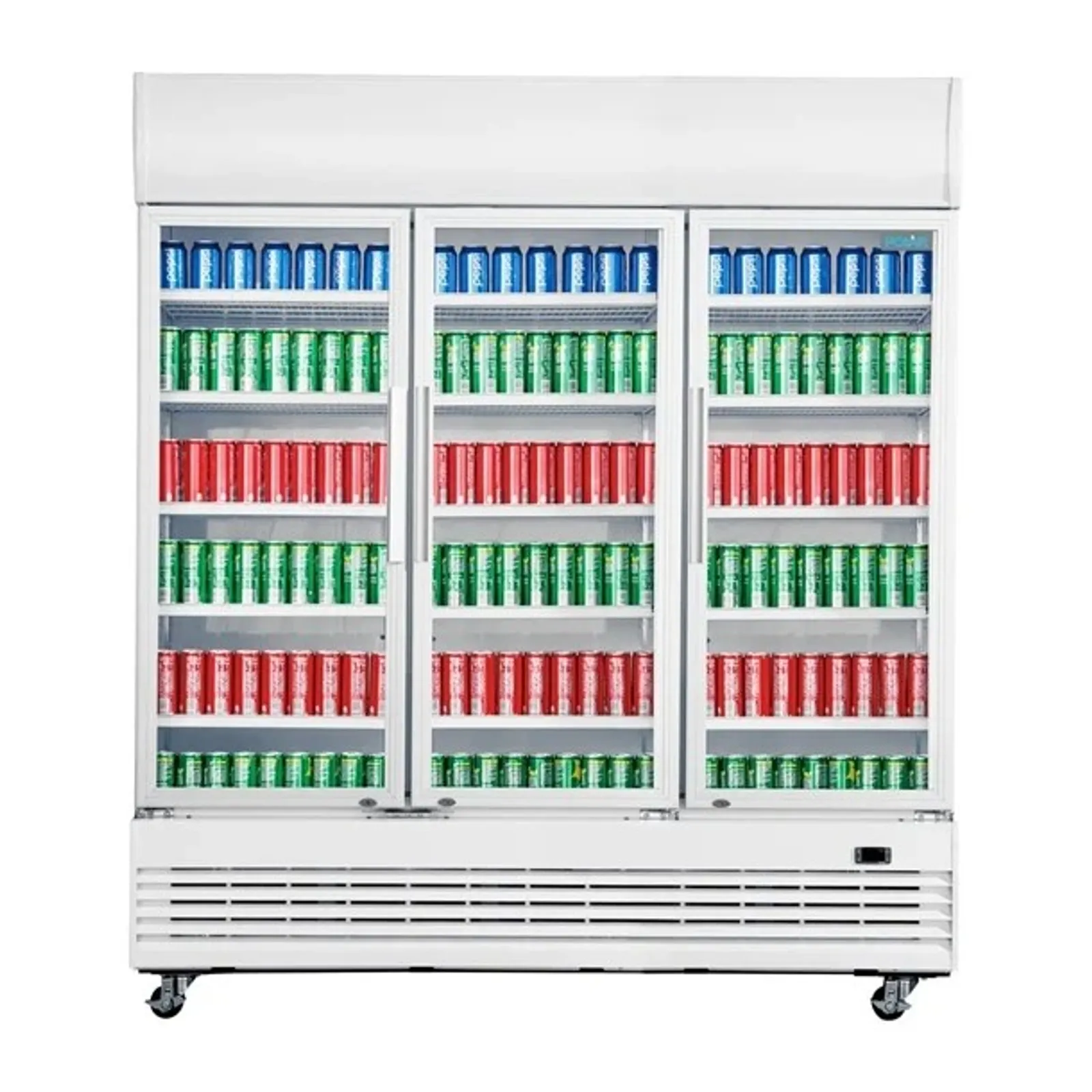 Polar GE769-A - 3 Door Upright Display Fridge