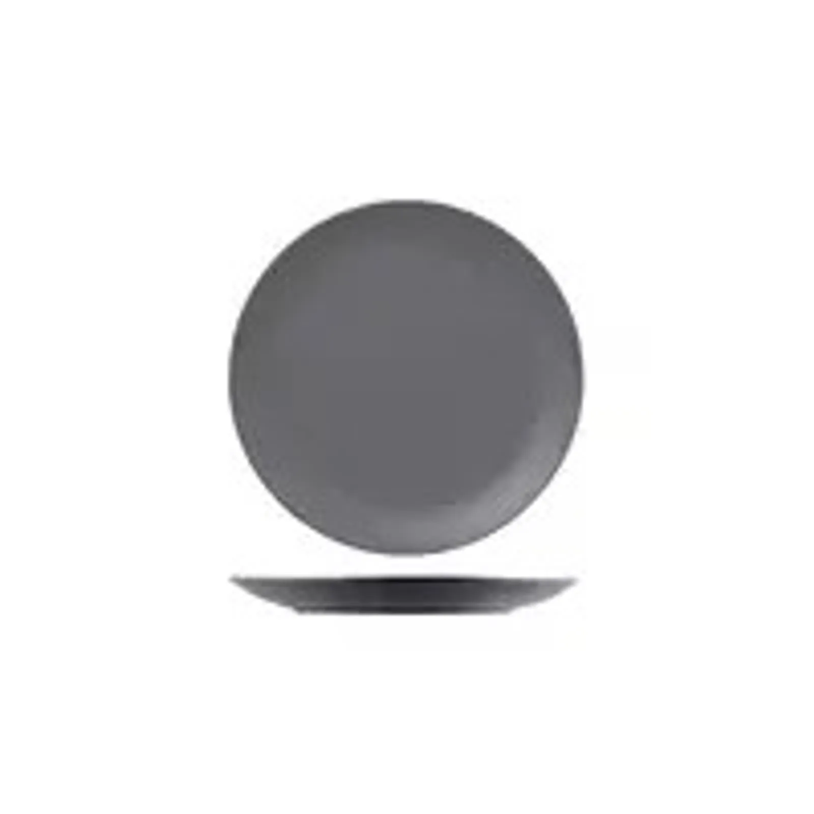Rak Porcelain RNF3240-GY - Neofusion Stone Round Coupe Plate 240mm