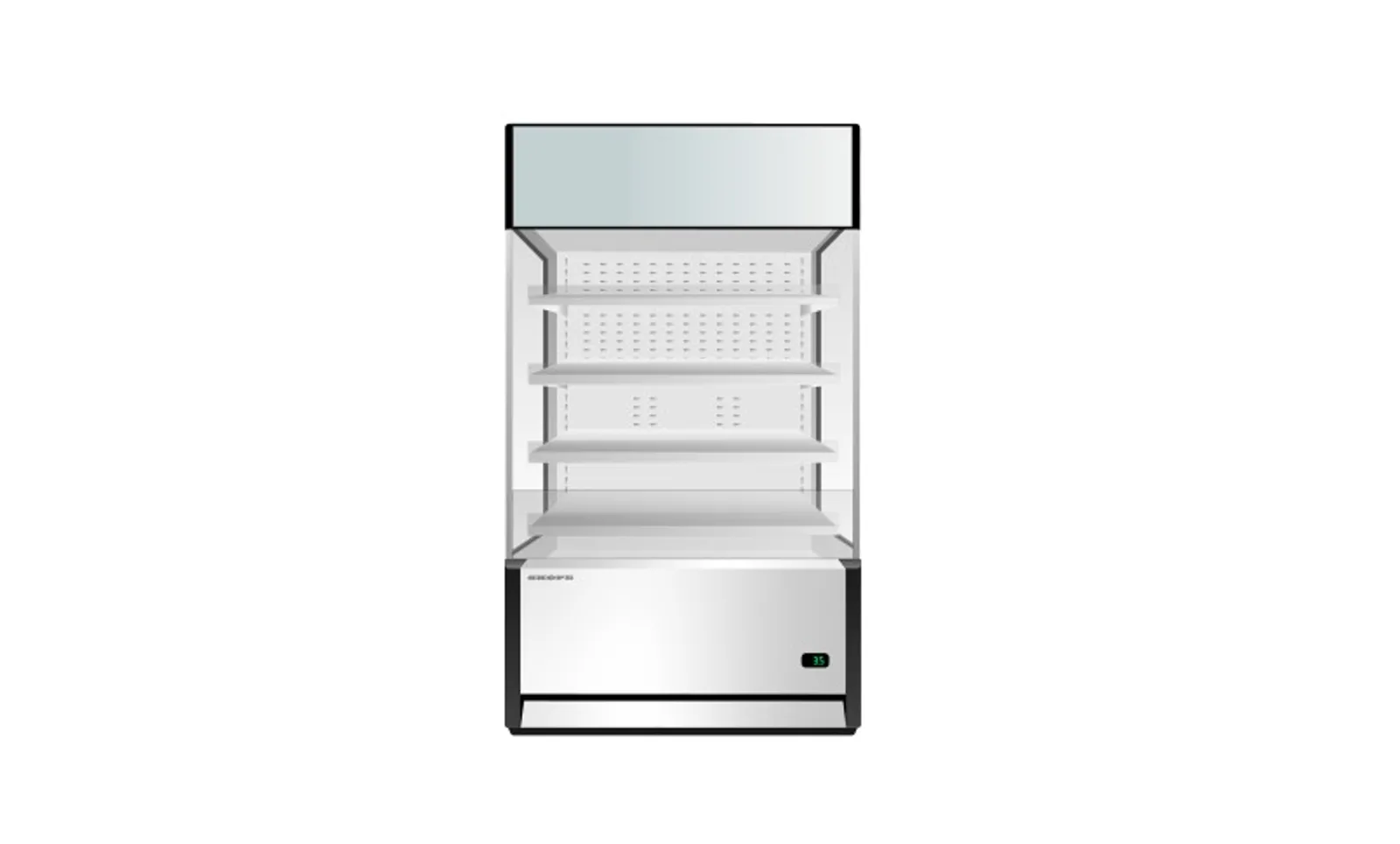 SKOPE OD1100N.HS - Open Deck Fridge with High Sign - White