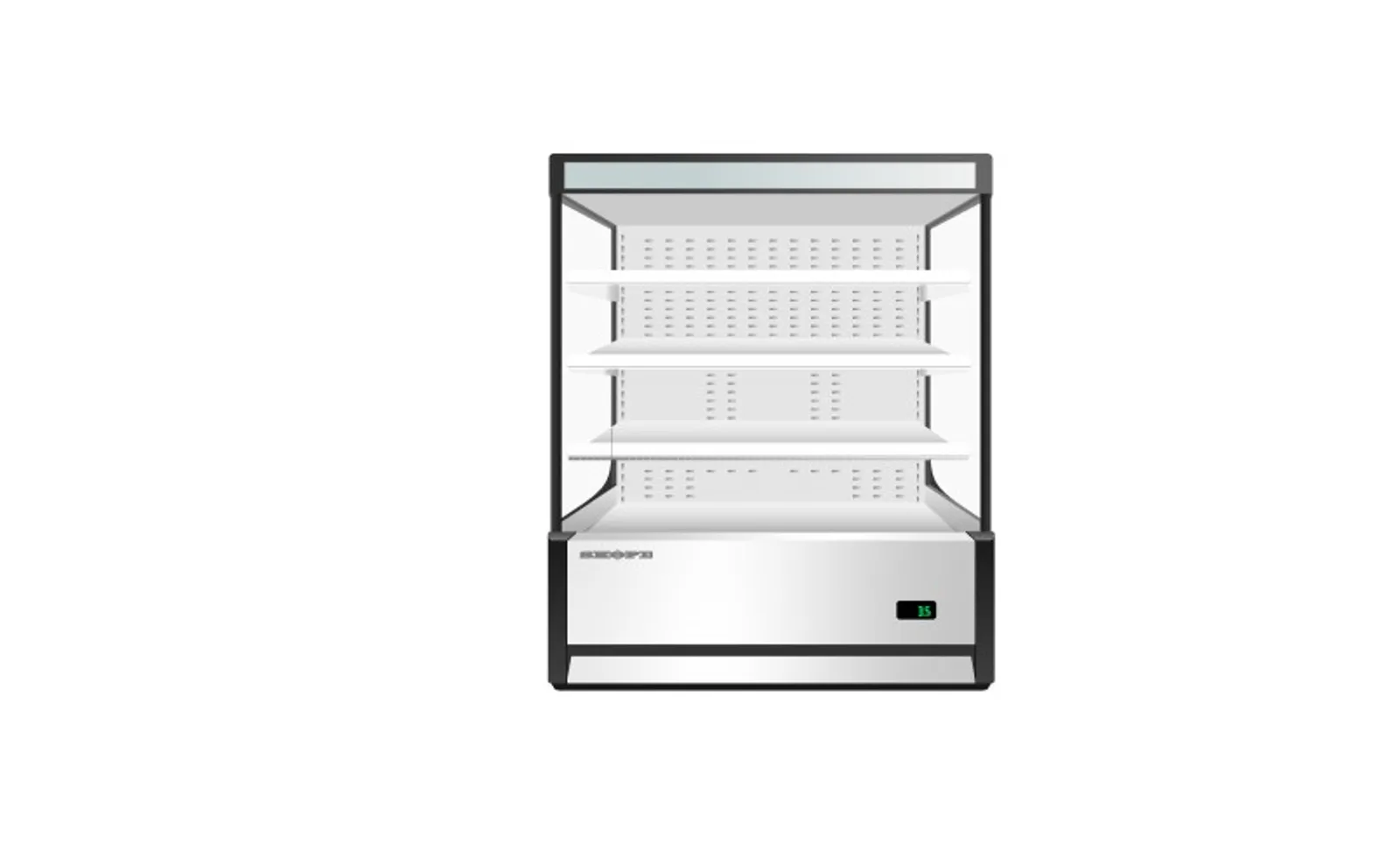 SKOPE OD720N - Open Deck Fridge - White