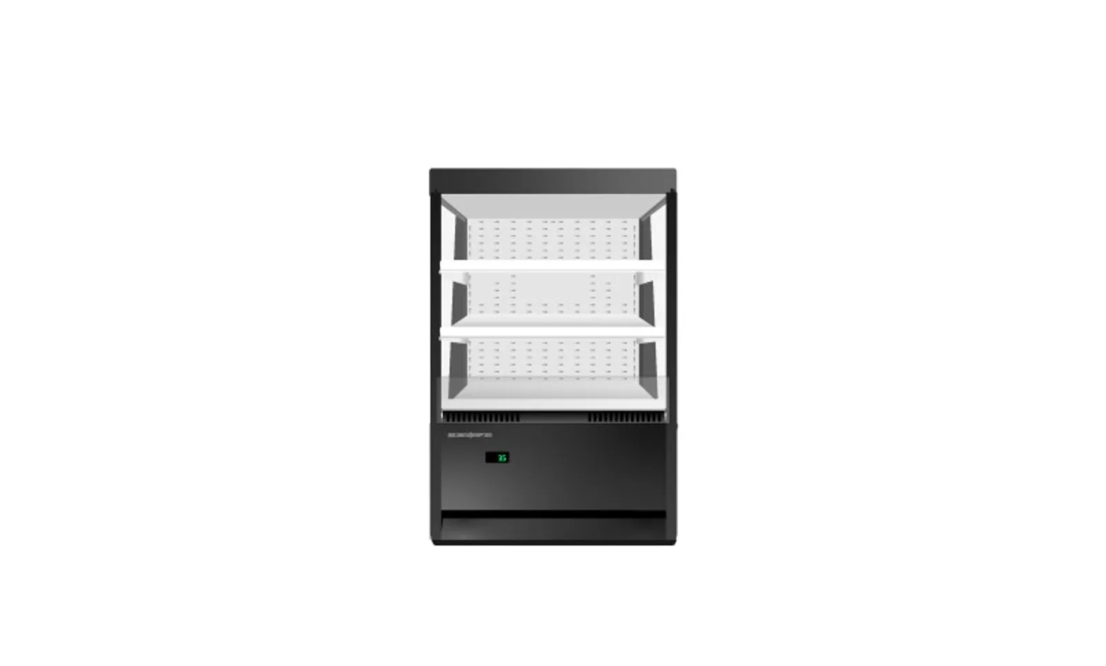 SKOPE OD400N - Open Deck Fridge - Black/White