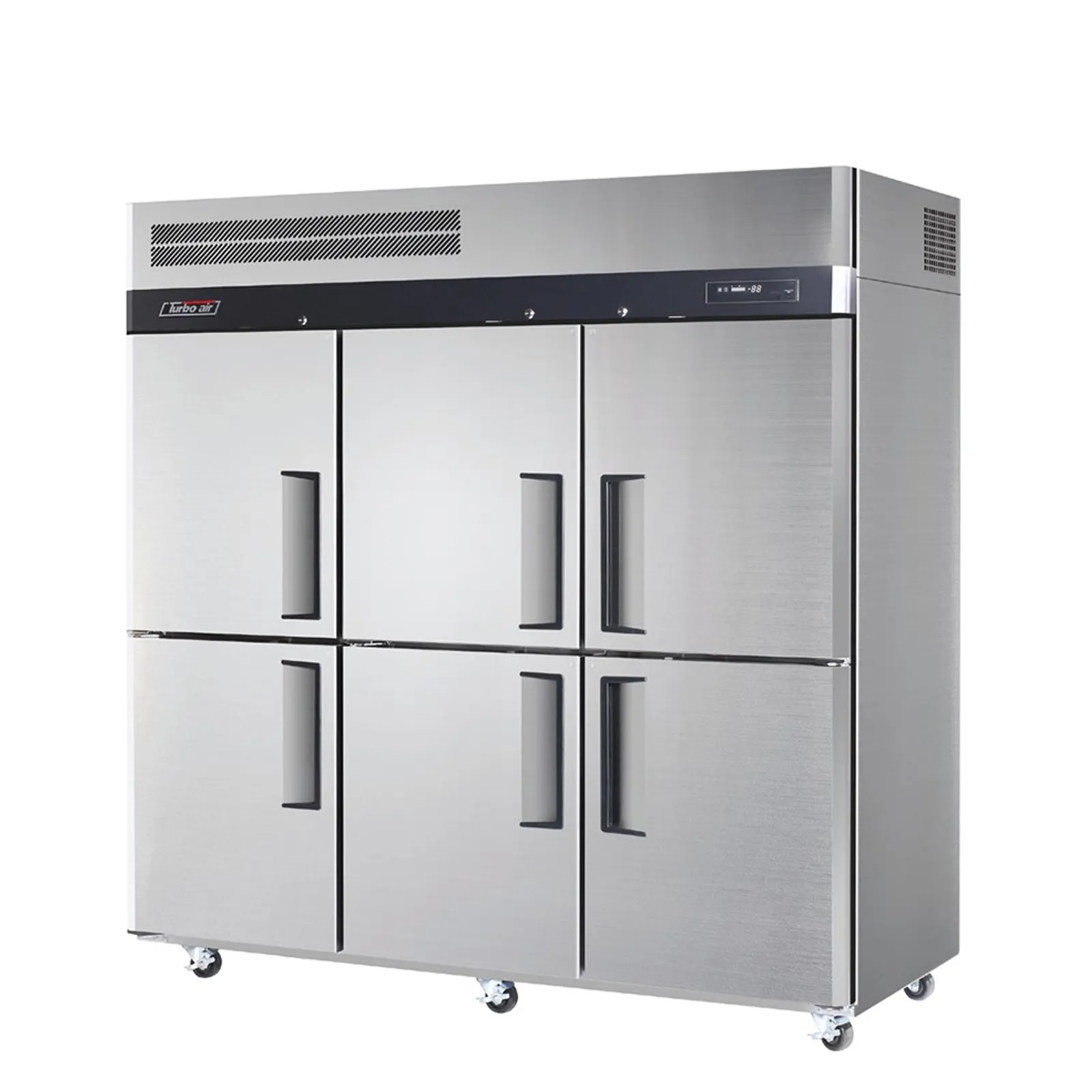 Turbo Air KF65-6-N - 6 Half Door Upright Freezer - Top Mounted