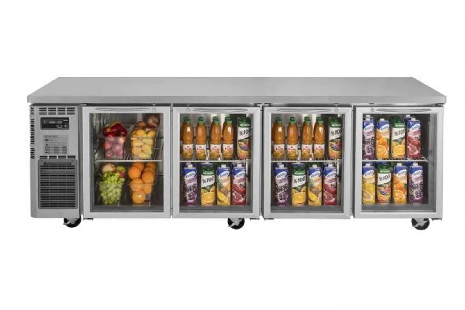 Turbo Air KGR24-4-N - 4 Glass Door Undercounter Fridge