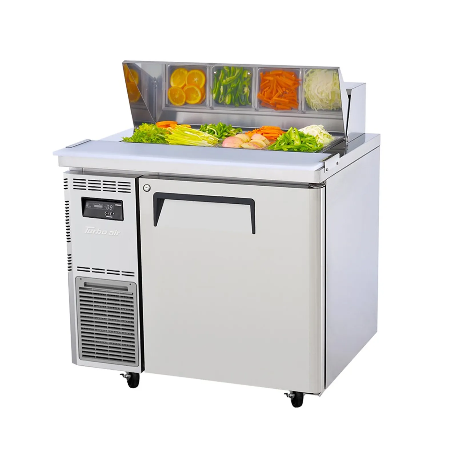 Turbo Air KHR9-1-N - 1 Door Salad Prep Table Hood Lid