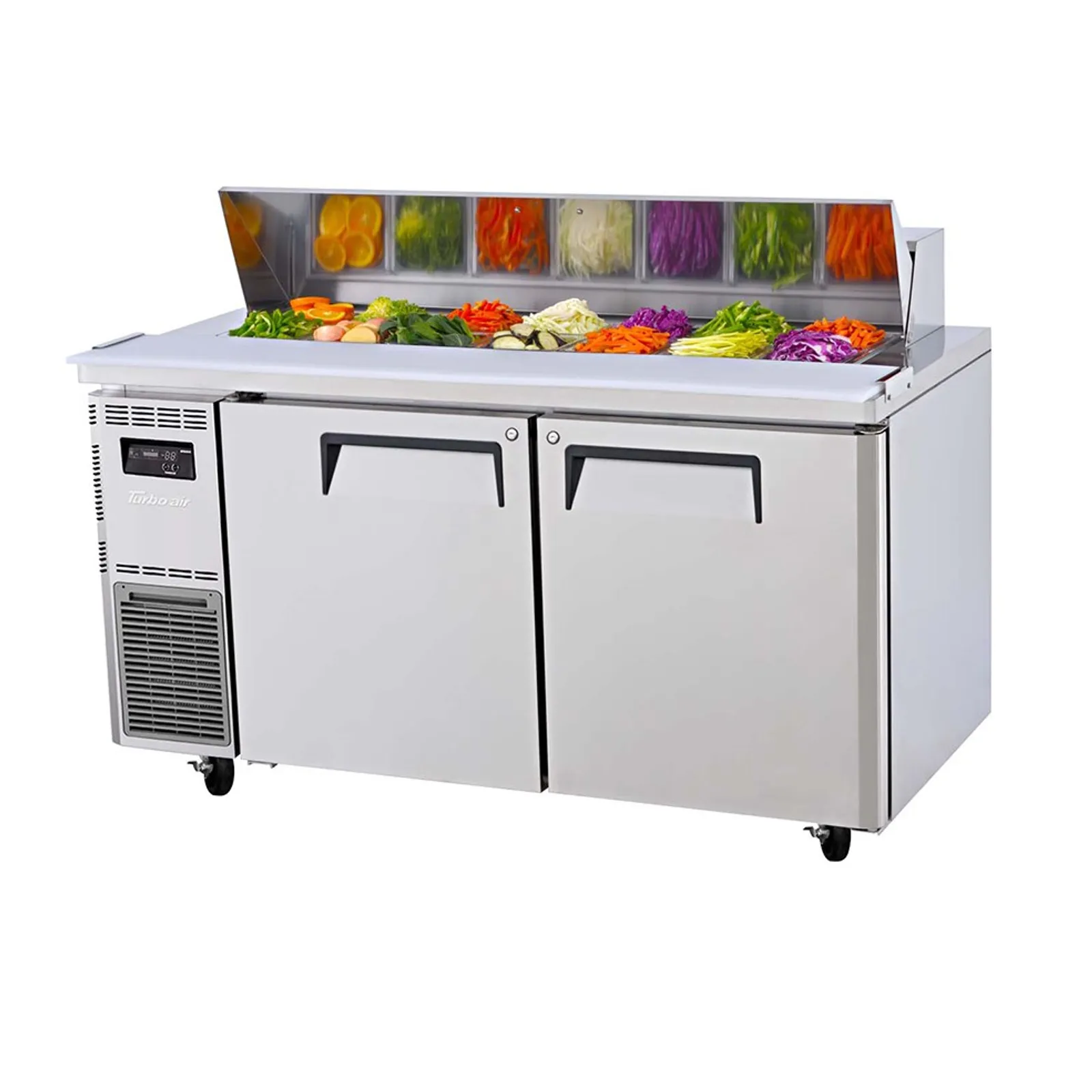 Turbo Air KHR15-2-N - 2 Door Salad Prep Table Hood Lid